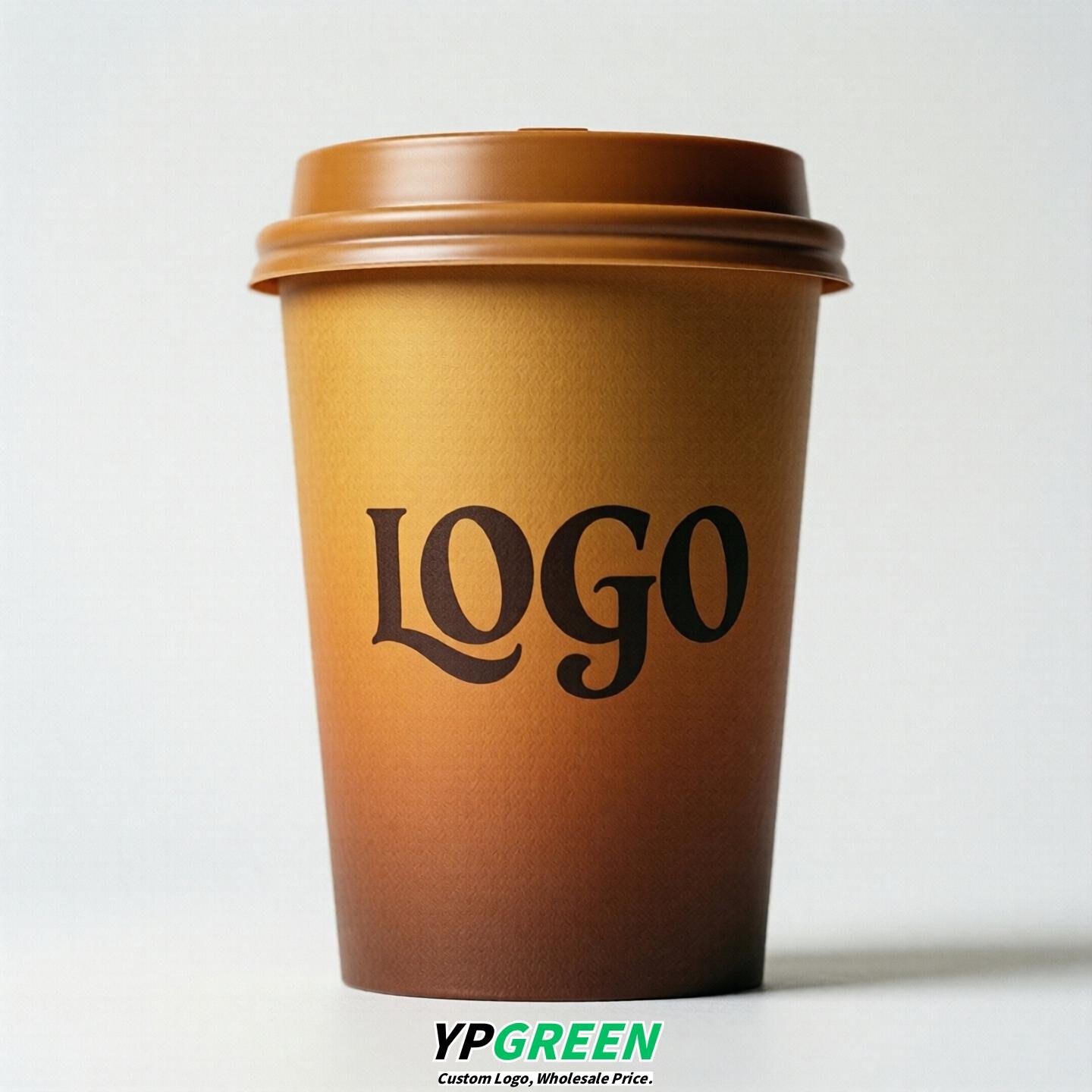 Amber Gradient Paper Cups 8oz/10oz/12oz/16oz/20oz/22oz