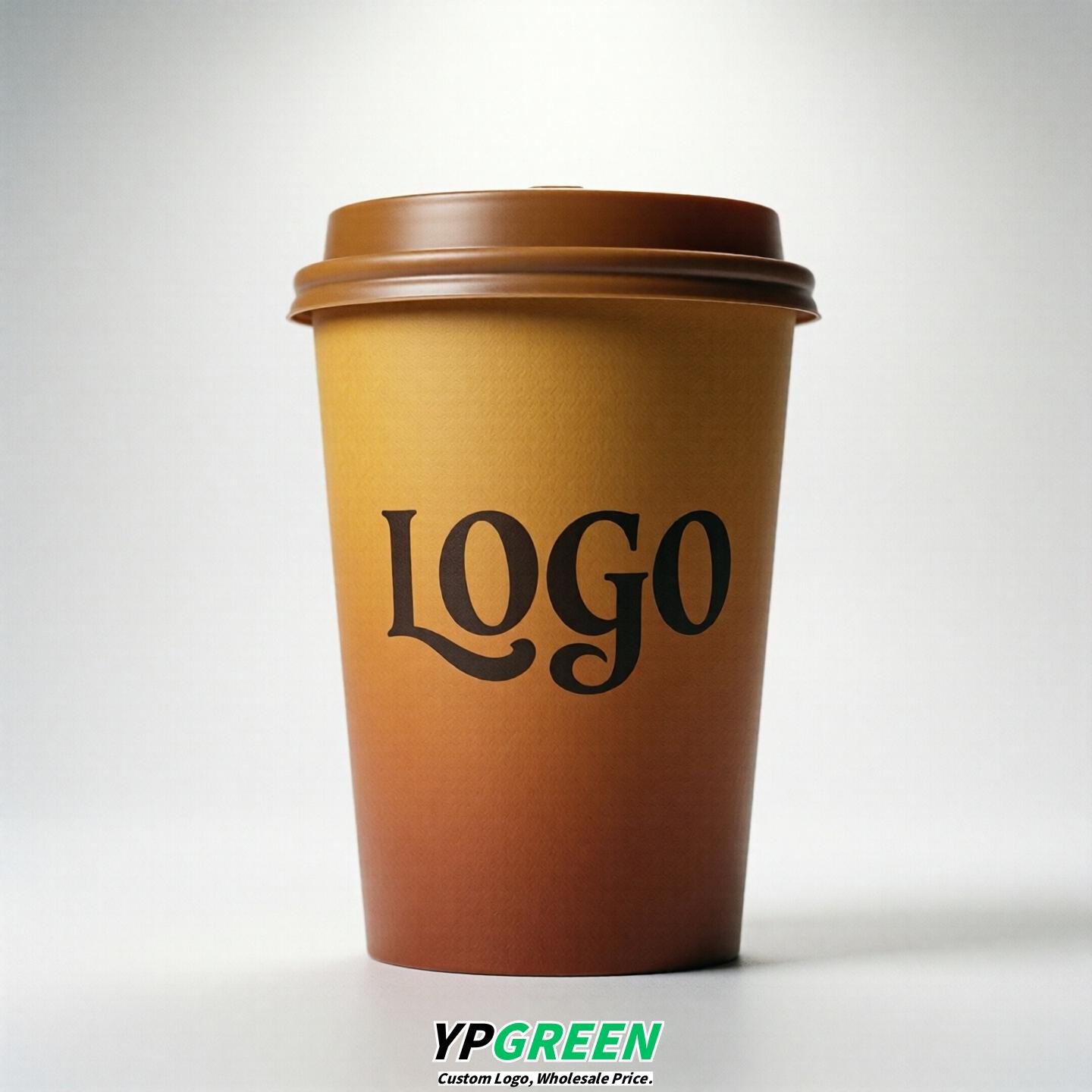 Amber Gradient Paper Cups 8oz/10oz/12oz/16oz/20oz/22oz