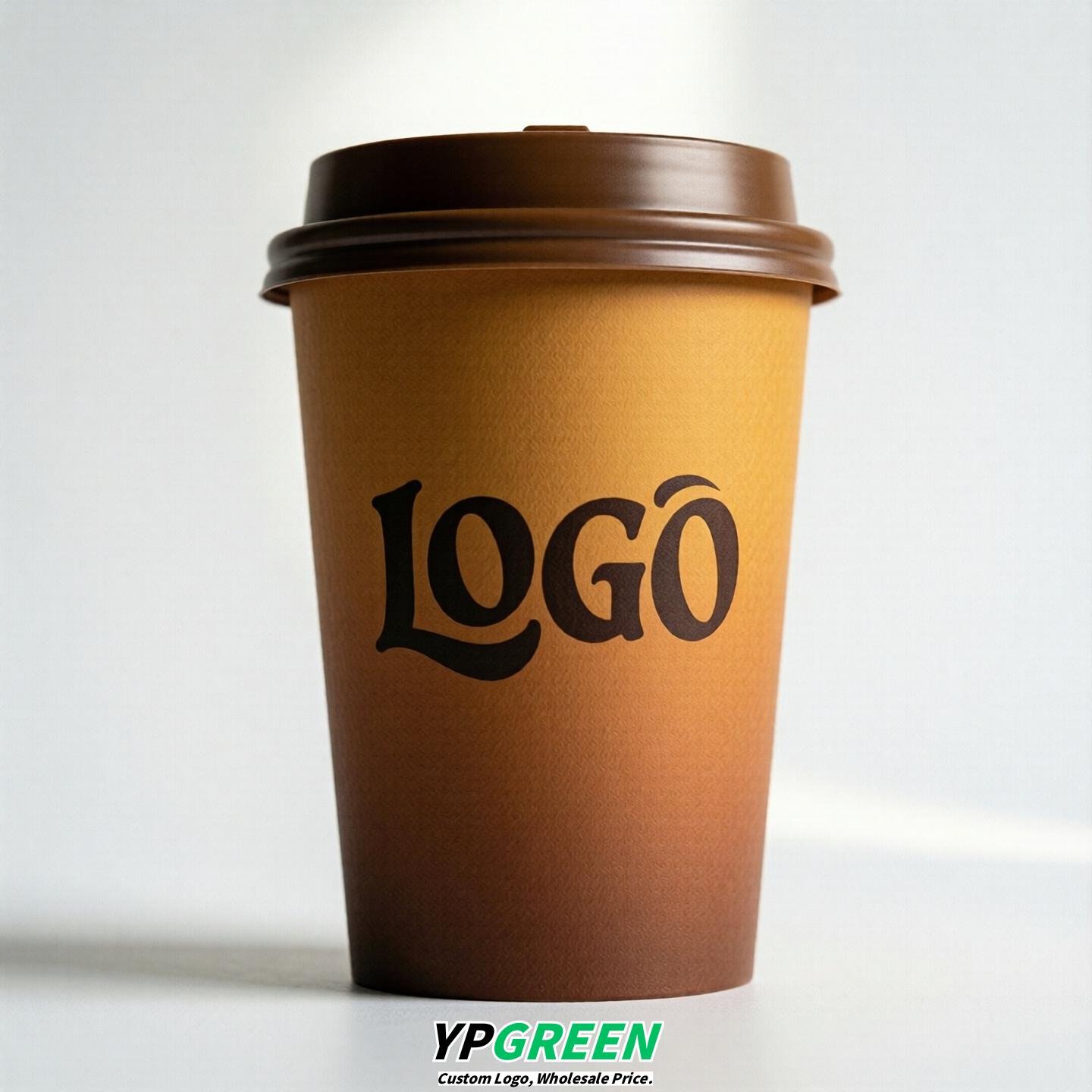 Amber Gradient Paper Cups 8oz/10oz/12oz/16oz/20oz/22oz