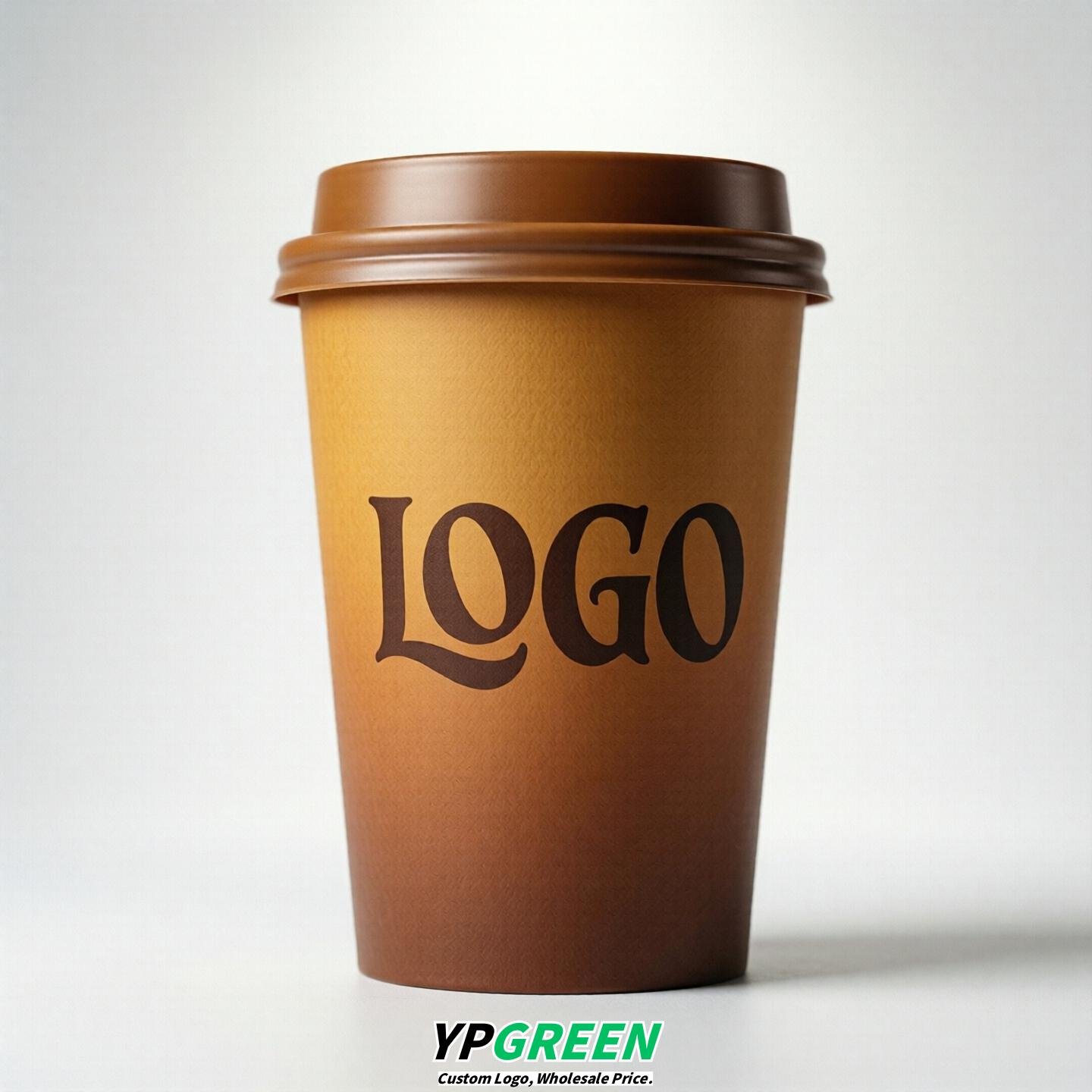 Amber Gradient Paper Cups 8oz/10oz/12oz/16oz/20oz/22oz