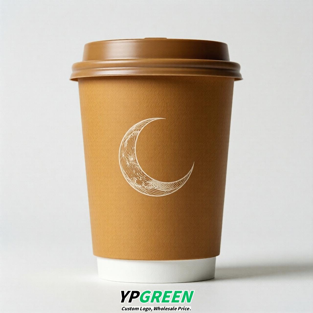 Amber Moon Paper Cups with Lids 8-24oz