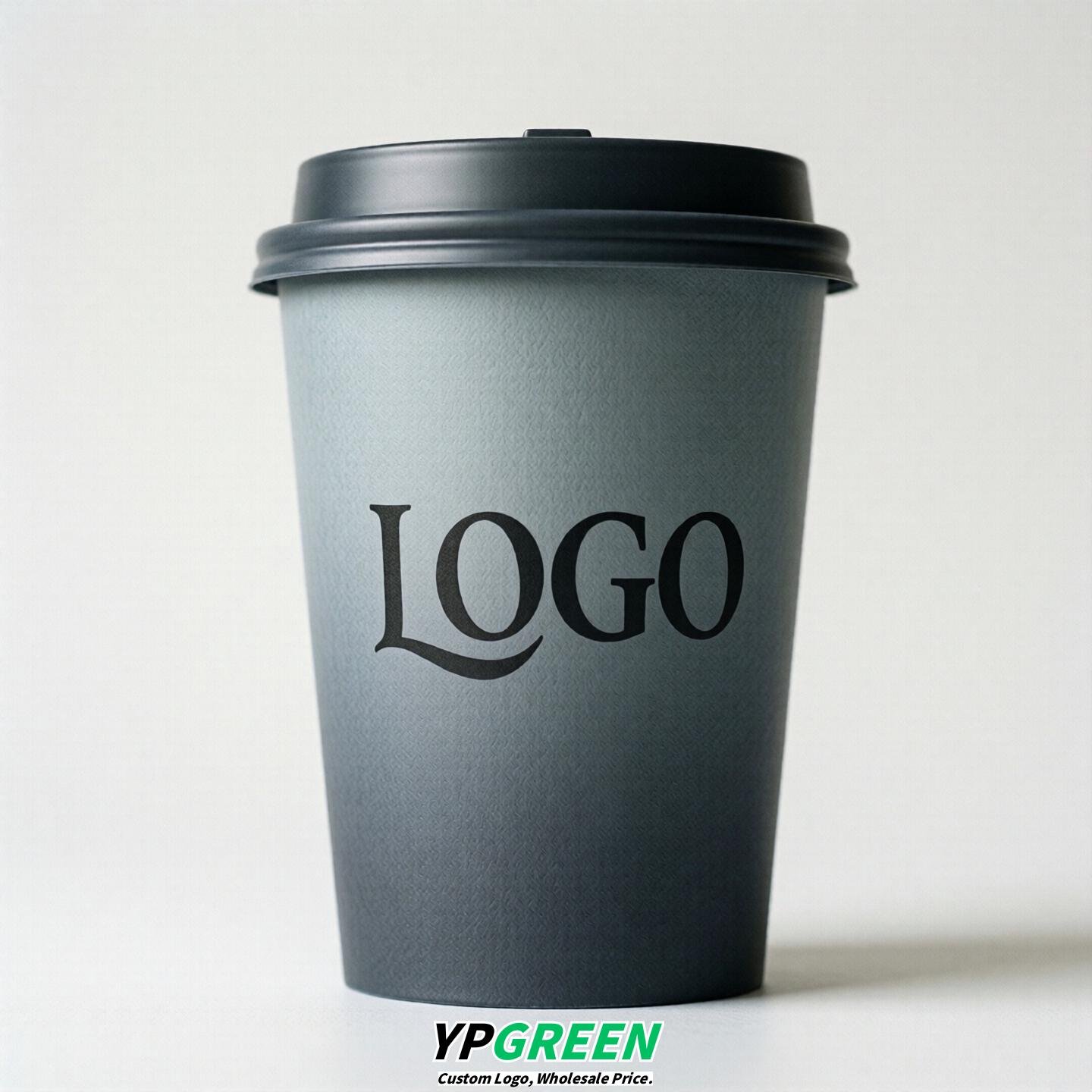 Aurora Gray Gradient Paper Cups 8oz/10oz/12oz/16oz/20oz/22oz