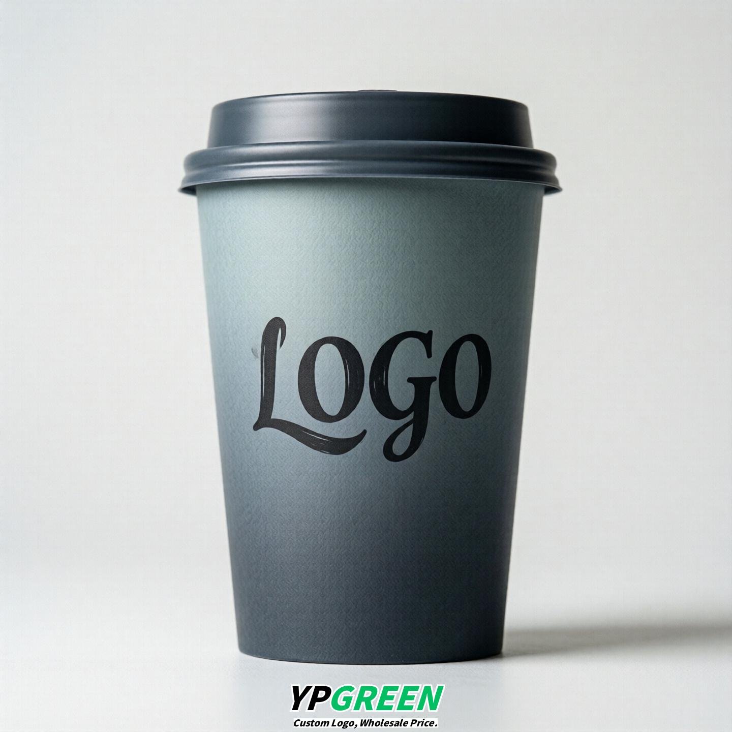 Aurora Gray Gradient Paper Cups 8oz/10oz/12oz/16oz/20oz/22oz