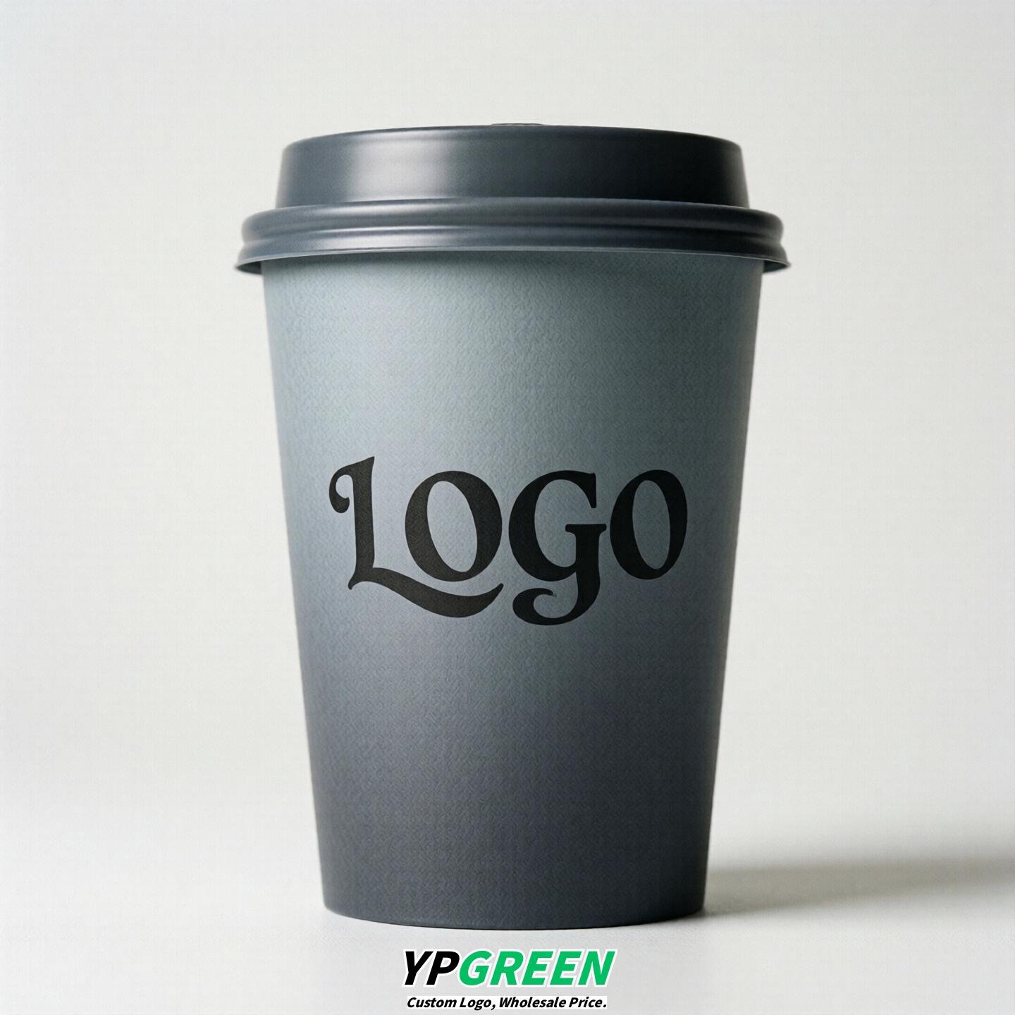 Aurora Gray Gradient Paper Cups 8oz/10oz/12oz/16oz/20oz/22oz