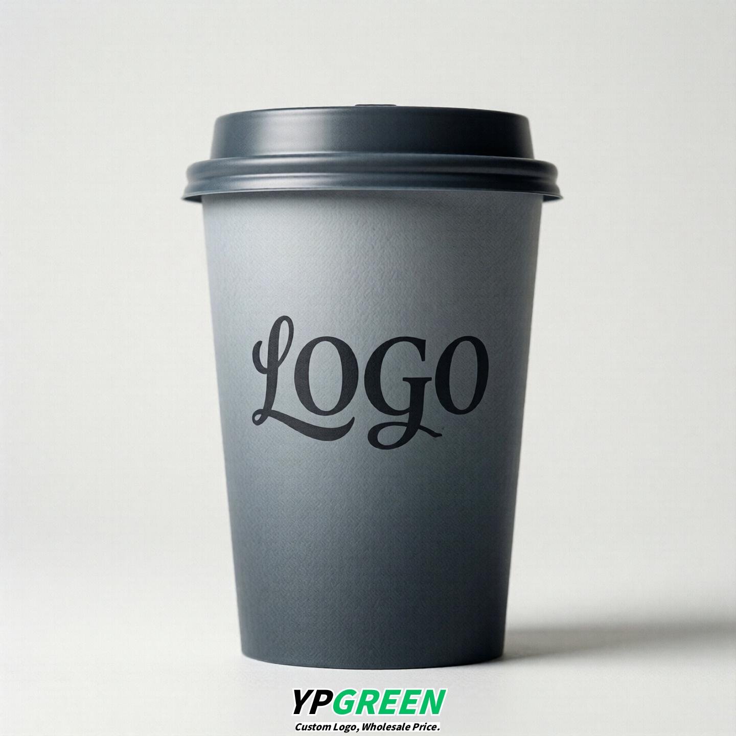 Aurora Gray Gradient Paper Cups 8oz/10oz/12oz/16oz/20oz/22oz