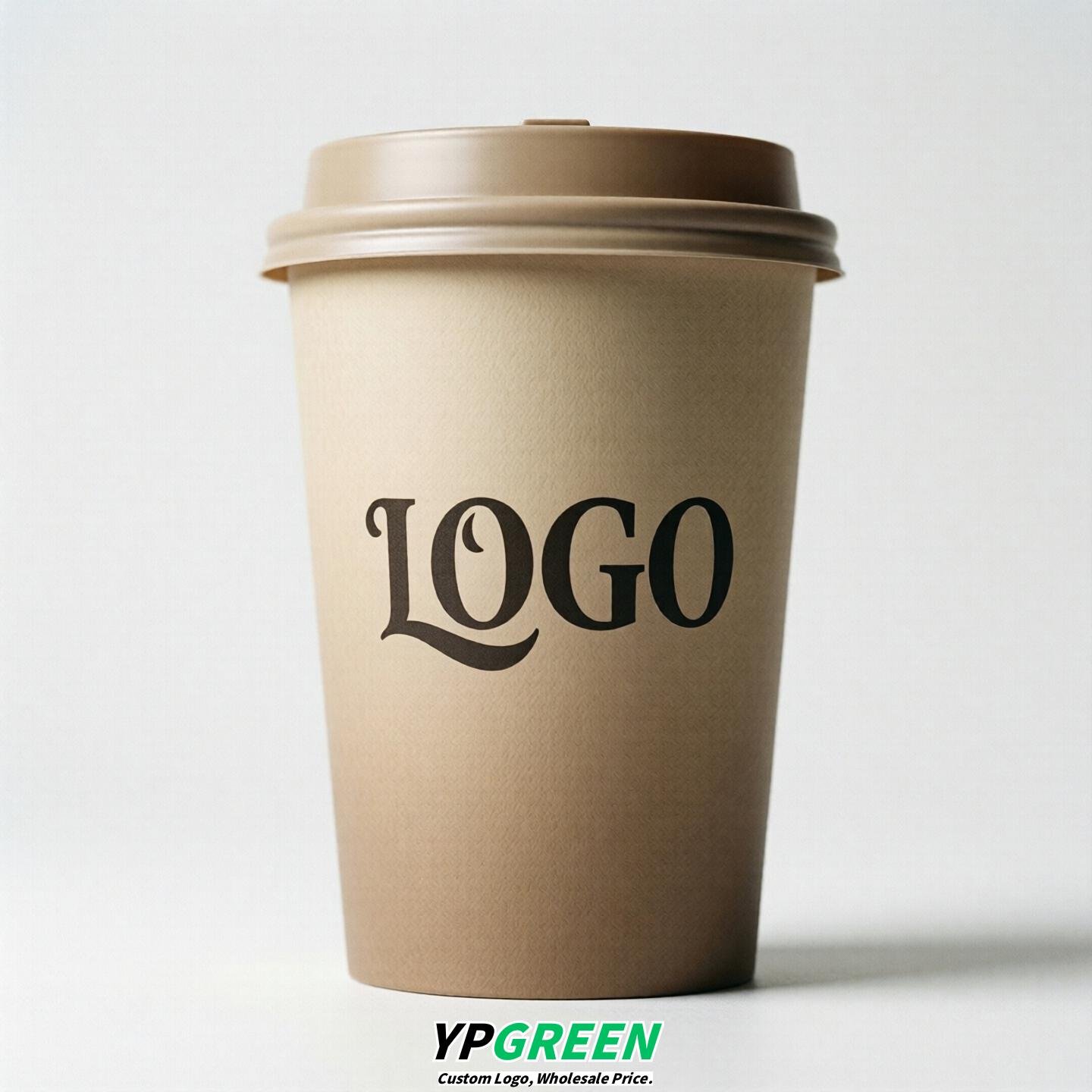 Beige Gradient Paper Cups 8oz/10oz/12oz/16oz/20oz/22oz