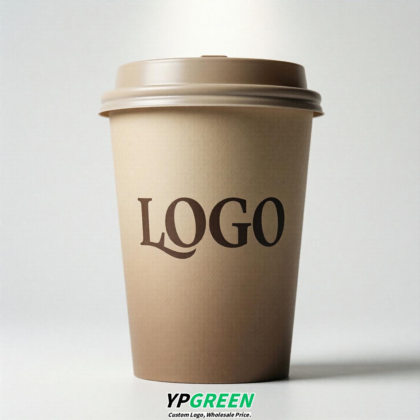 Beige Gradient Paper Cups 8oz/10oz/12oz/16oz/20oz/22oz