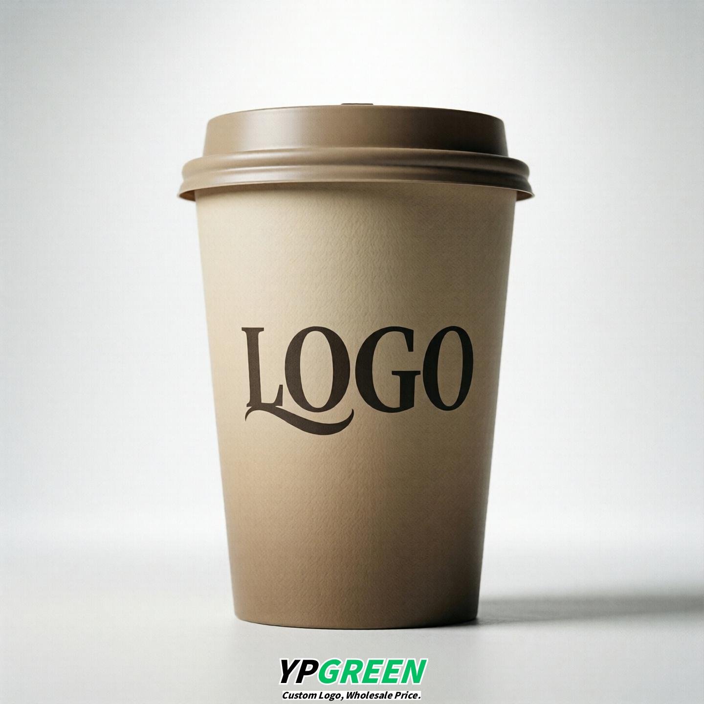 Beige Gradient Paper Cups 8oz/10oz/12oz/16oz/20oz/22oz