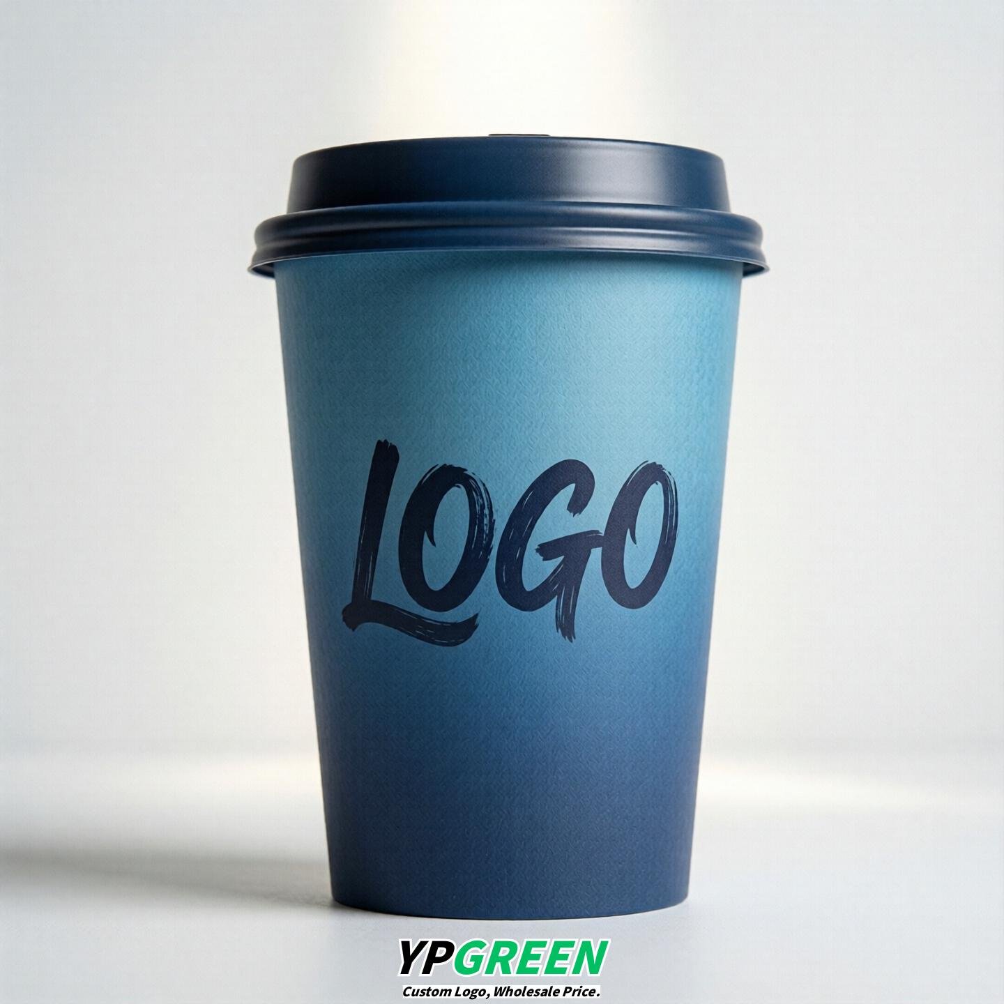 Blue Gradient Paper Cups 8oz/10oz/12oz/16oz/20oz/22oz