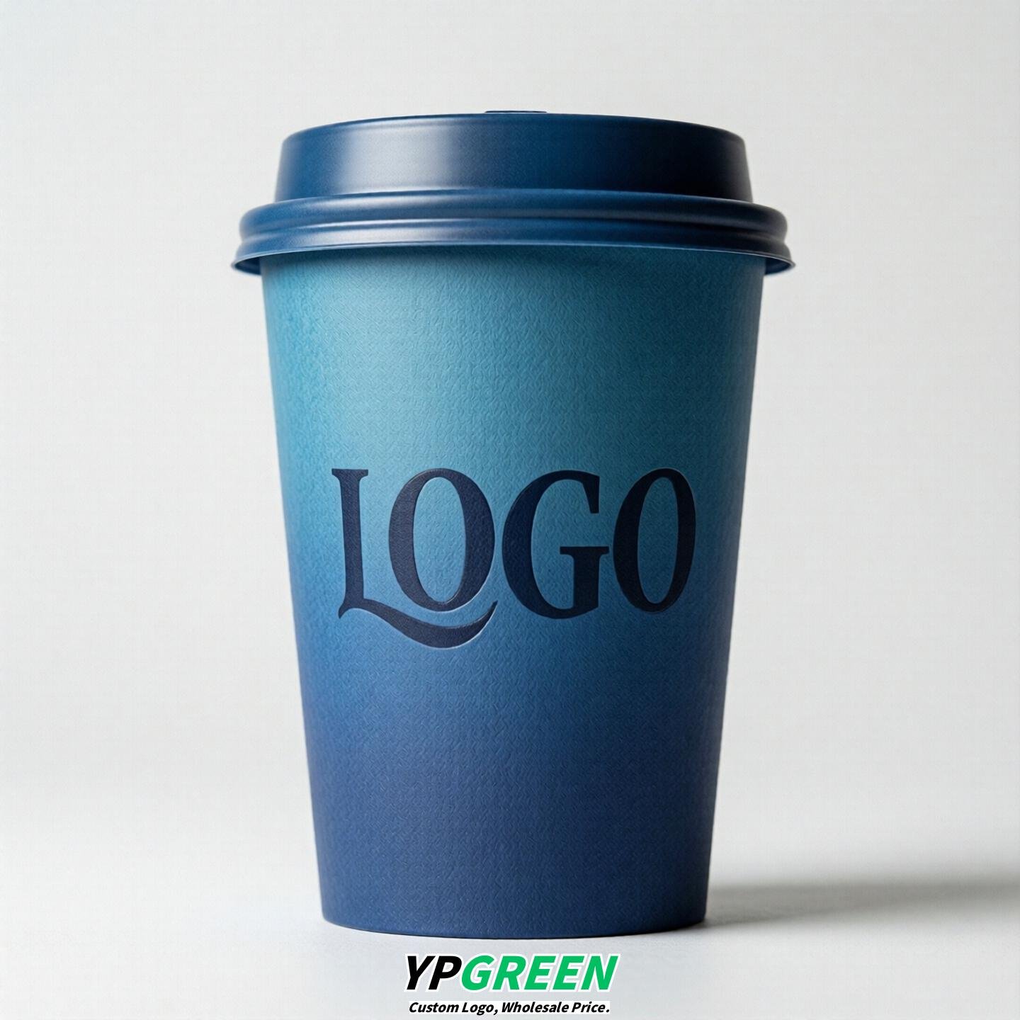 Blue Gradient Paper Cups 8oz/10oz/12oz/16oz/20oz/22oz