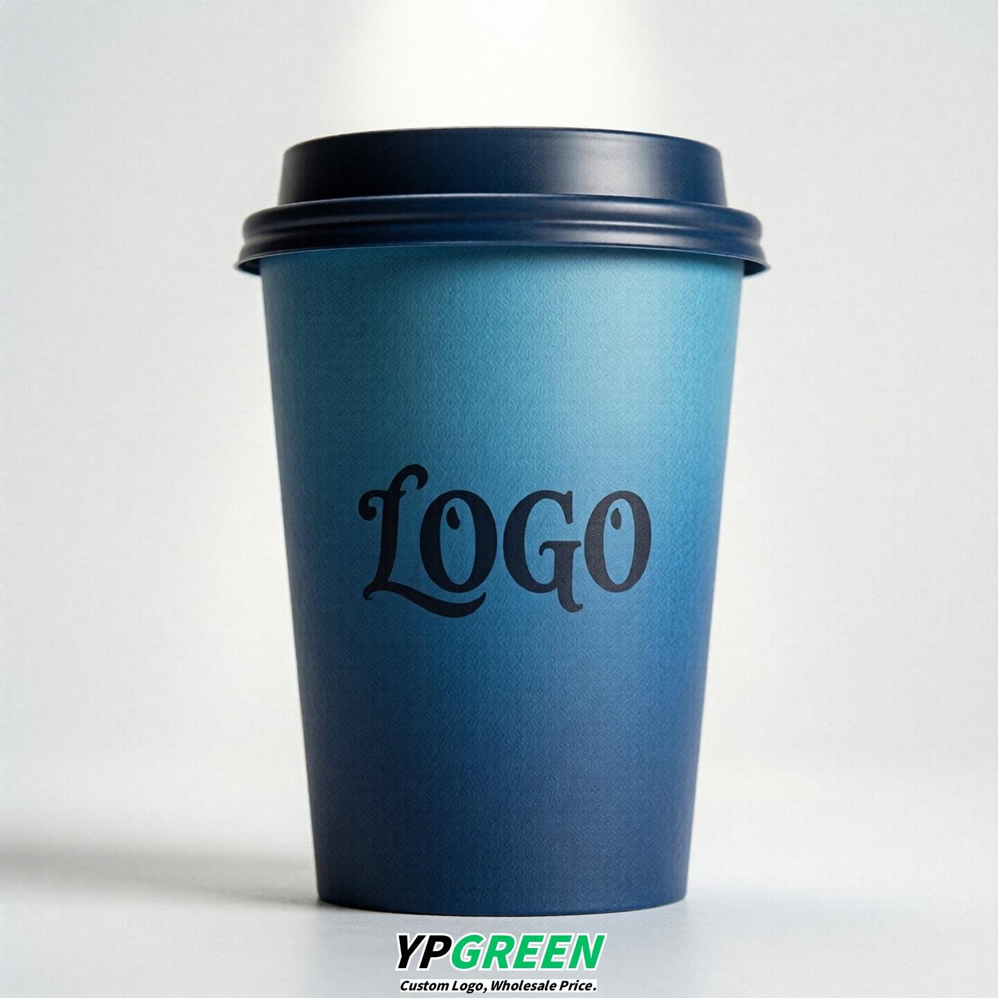 Blue Gradient Paper Cups 8oz/10oz/12oz/16oz/20oz/22oz