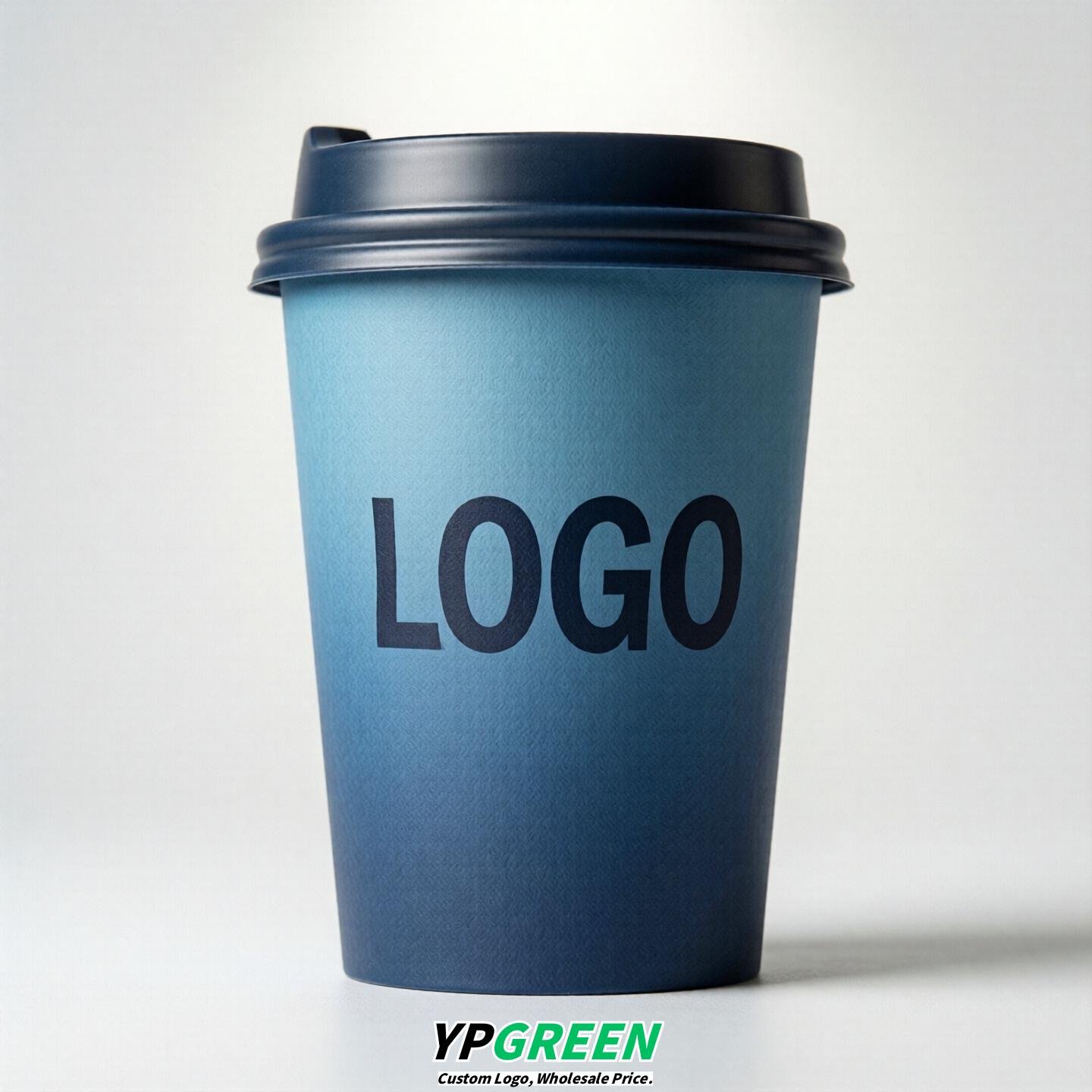 Blue Gradient Paper Cups 8oz/10oz/12oz/16oz/20oz/22oz