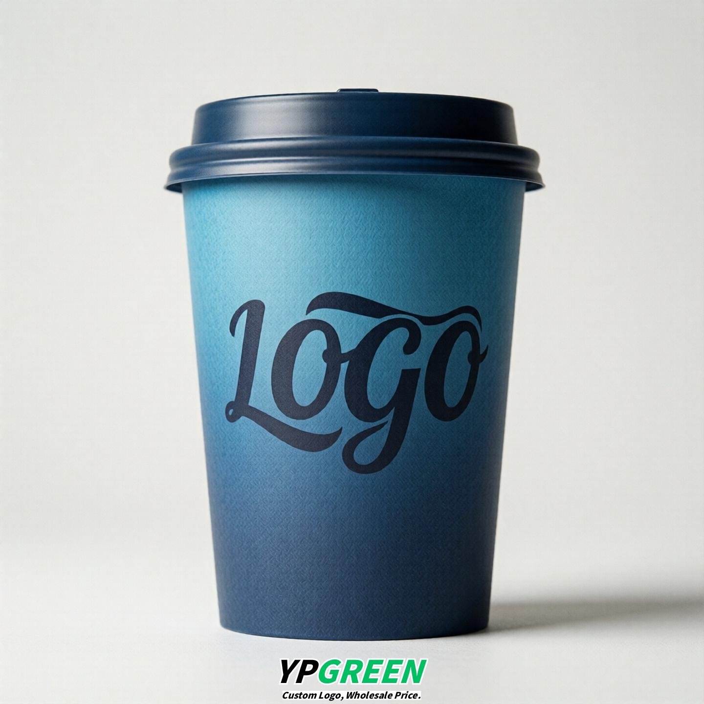 Blue Gradient Paper Cups 8oz/10oz/12oz/16oz/20oz/22oz