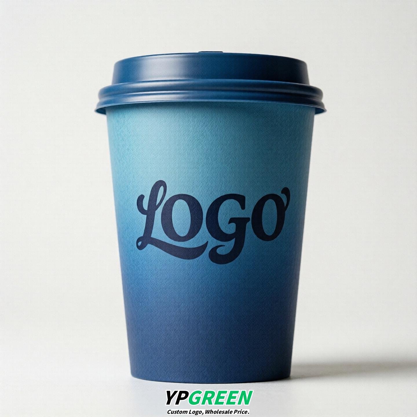 Blue Gradient Paper Cups 8oz/10oz/12oz/16oz/20oz/22oz