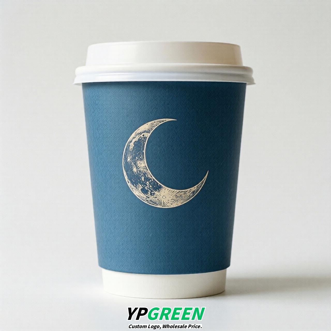 Blue Moon Paper Cups with Lids 8-24oz