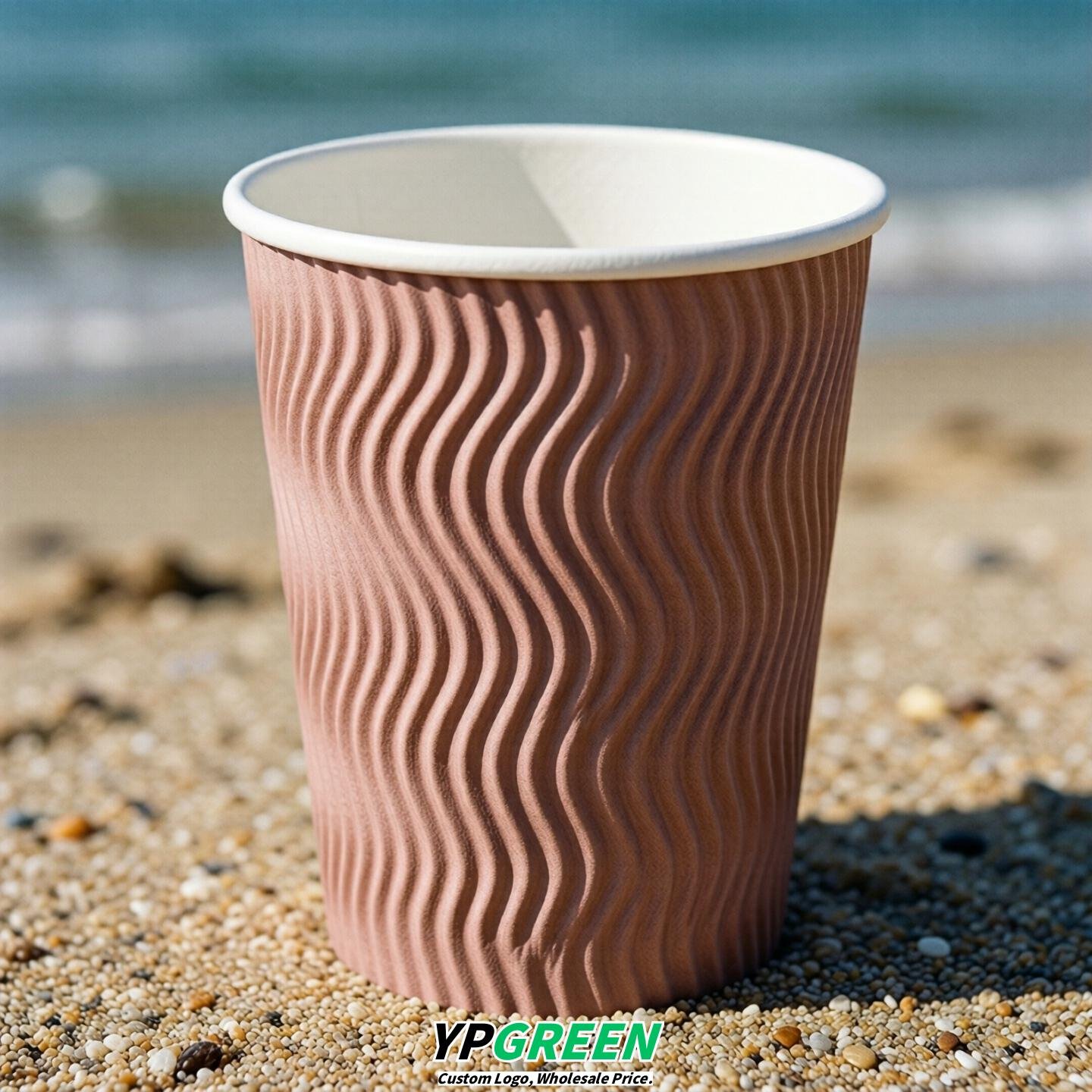 Blush Embossed Paper Cups 10oz/12oz/16oz/20oz/22oz