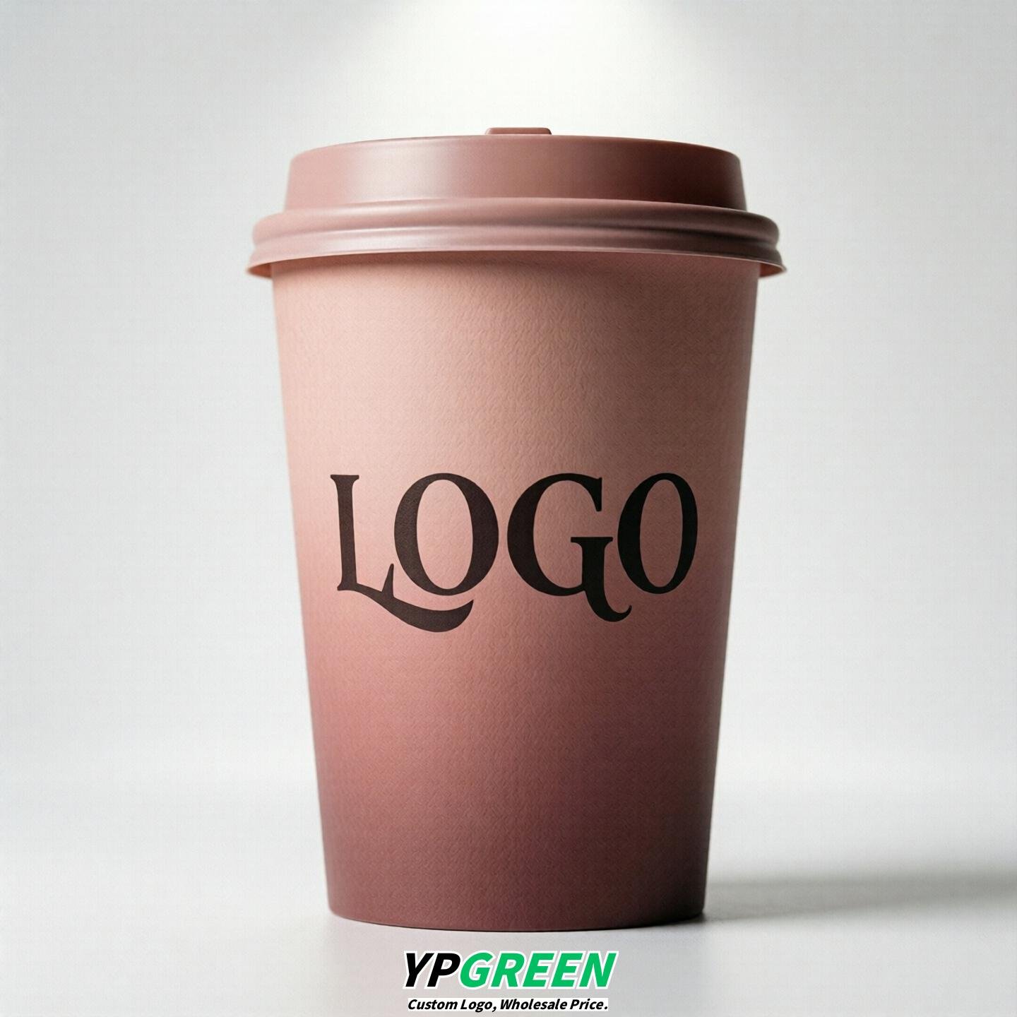 Blush Gradient Paper Cups 8oz/10oz/12oz/16oz/20oz/22oz