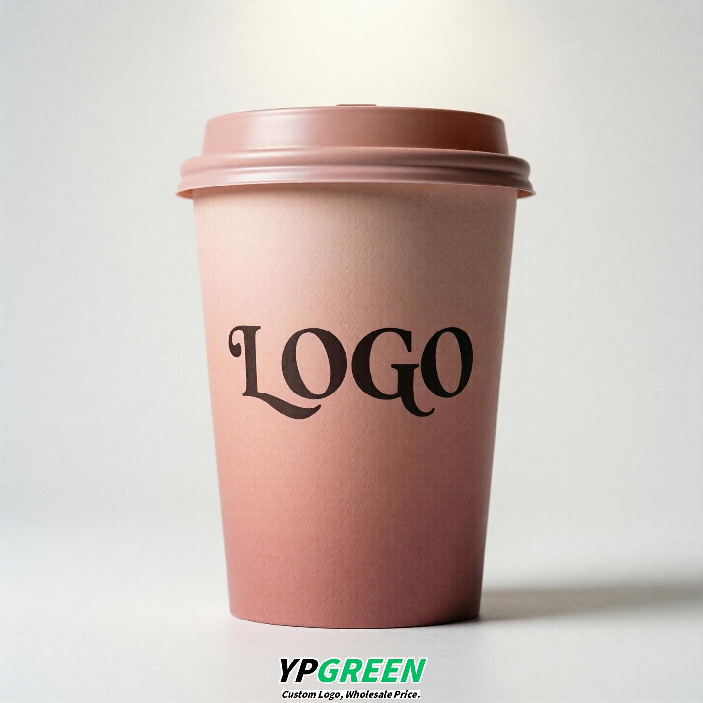 Blush Gradient Paper Cups 8oz/10oz/12oz/16oz/20oz/22oz