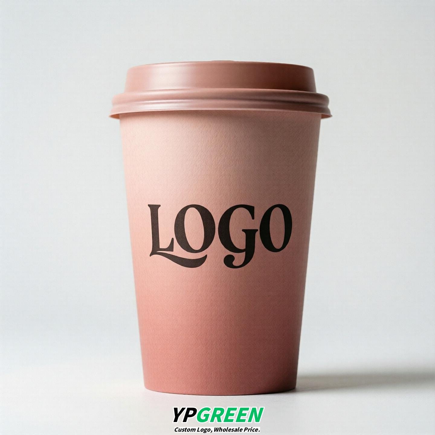 Blush Gradient Paper Cups 8oz/10oz/12oz/16oz/20oz/22oz