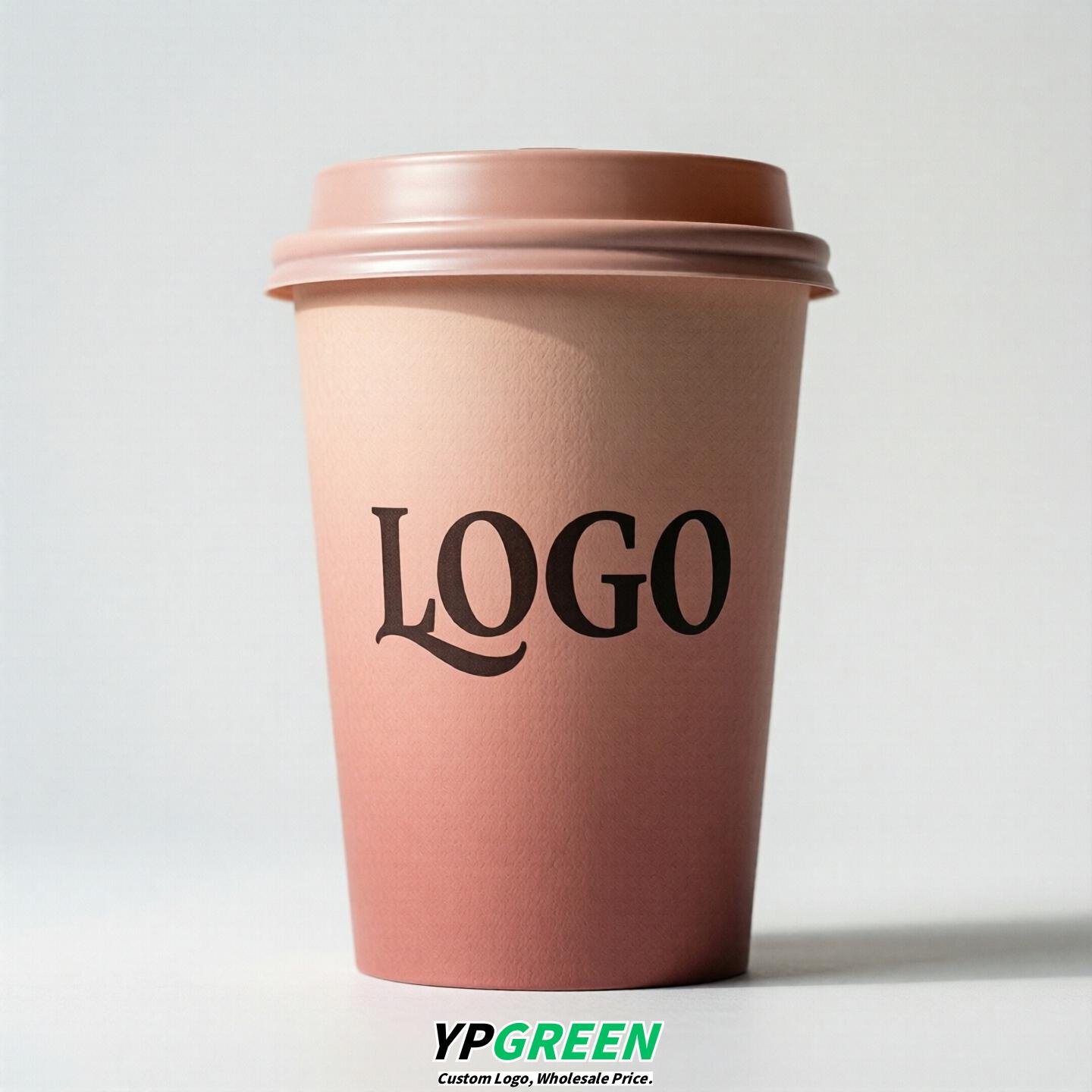 Blush Gradient Paper Cups 8oz/10oz/12oz/16oz/20oz/22oz