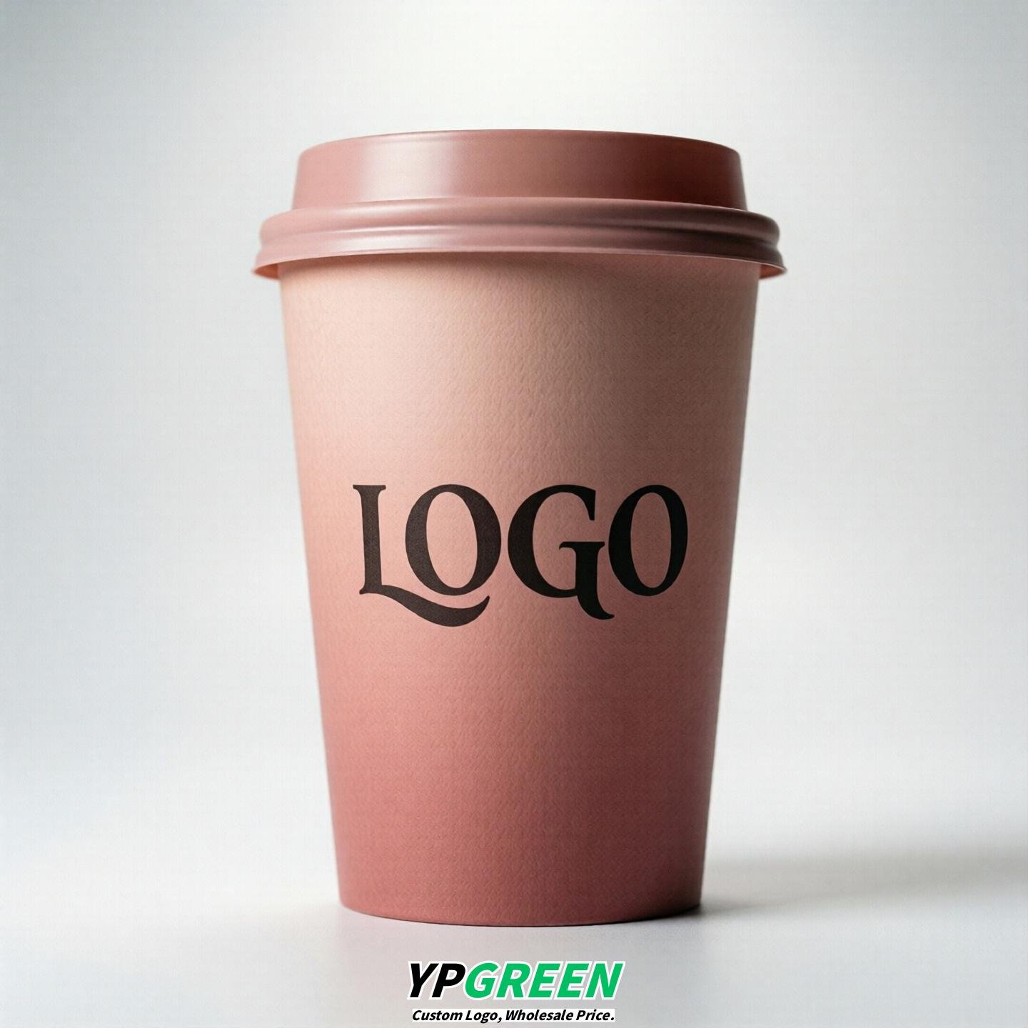 Blush Gradient Paper Cups 8oz/10oz/12oz/16oz/20oz/22oz