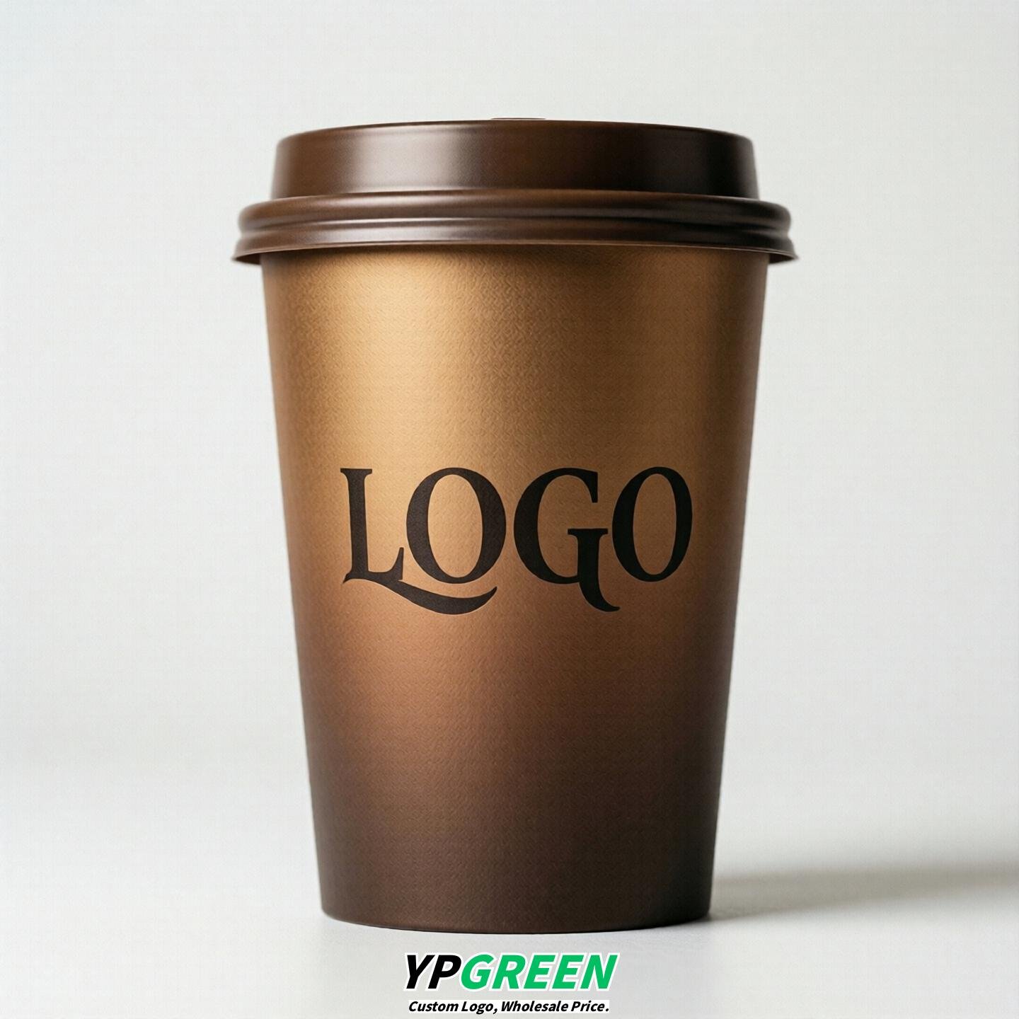 Bronze Gradient Paper Cups 8oz/10oz/12oz/16oz/20oz/22oz