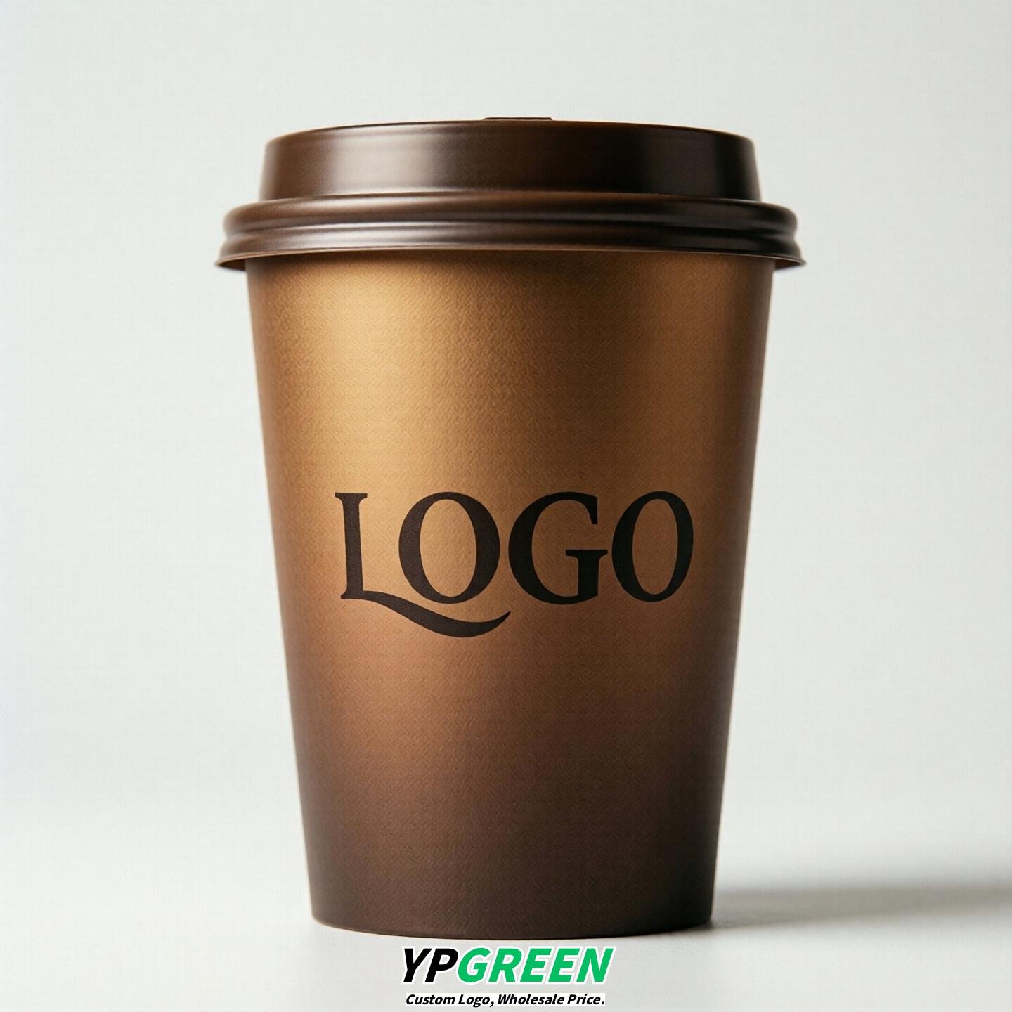 Bronze Gradient Paper Cups 8oz/10oz/12oz/16oz/20oz/22oz
