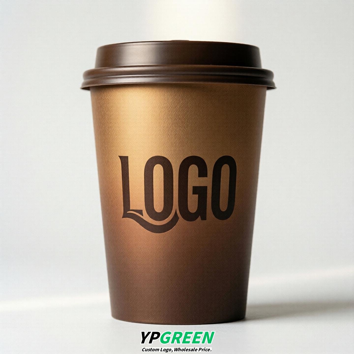 Bronze Gradient Paper Cups 8oz/10oz/12oz/16oz/20oz/22oz