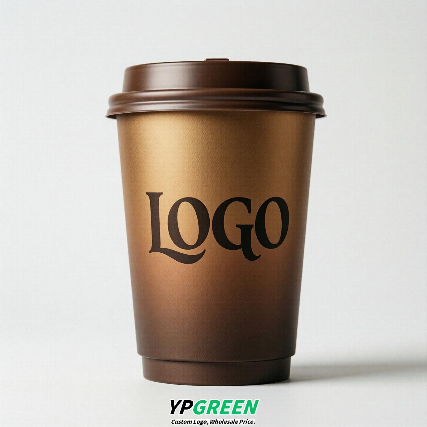 Bronze Gradient Paper Cups 8oz/10oz/12oz/16oz/20oz/22oz