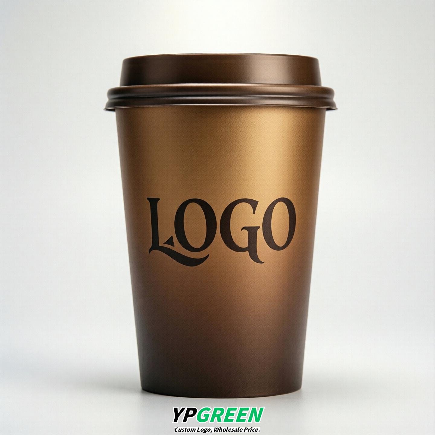 Bronze Gradient Paper Cups 8oz/10oz/12oz/16oz/20oz/22oz