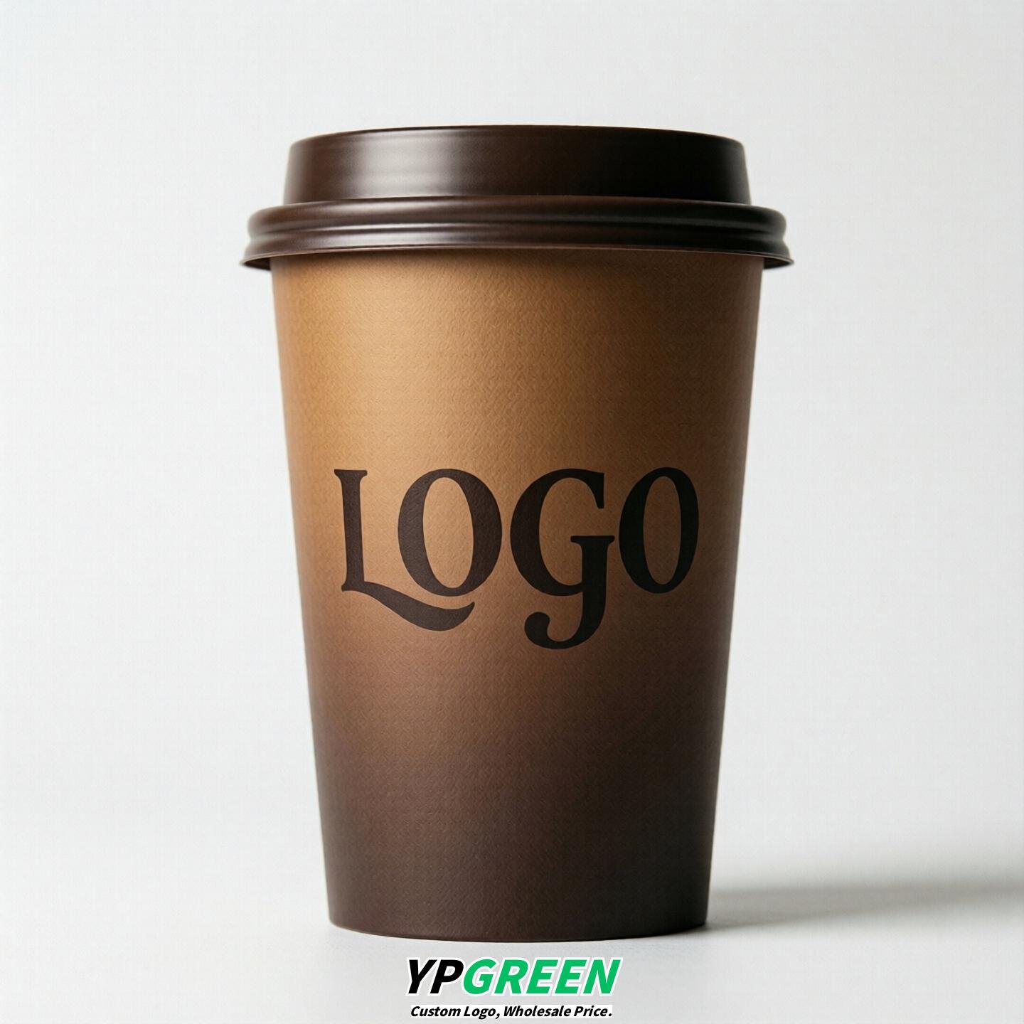 Brown Gradient Paper Cups 8oz/10oz/12oz/16oz/20oz/22oz