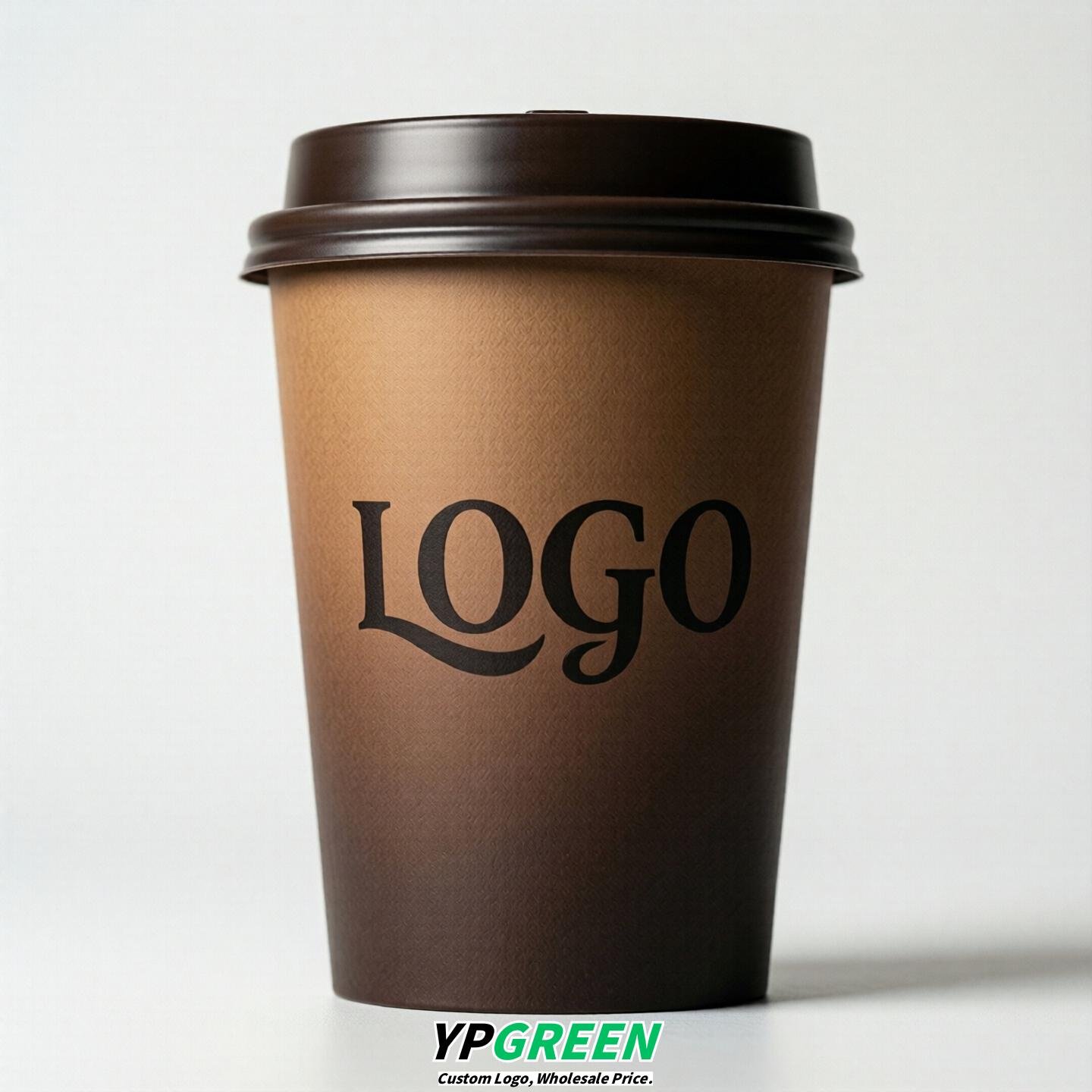 Brown Gradient Paper Cups 8oz/10oz/12oz/16oz/20oz/22oz