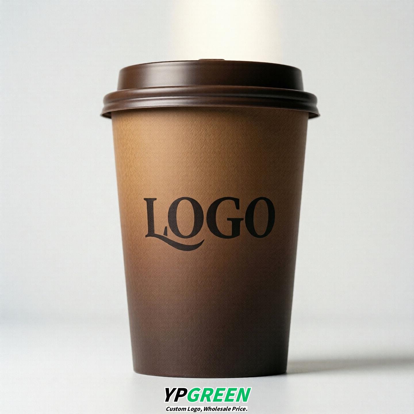 Brown Gradient Paper Cups 8oz/10oz/12oz/16oz/20oz/22oz
