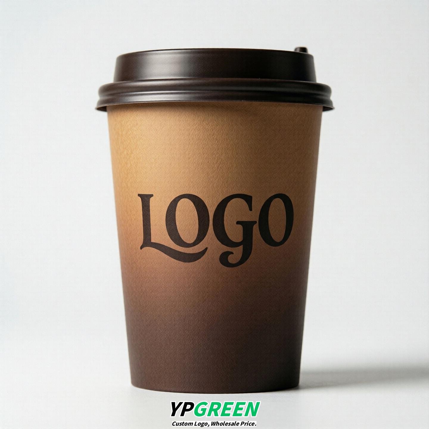 Brown Gradient Paper Cups 8oz/10oz/12oz/16oz/20oz/22oz