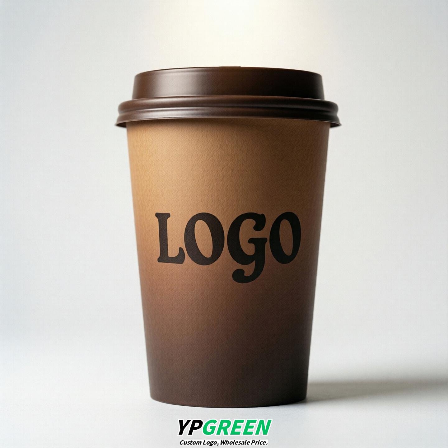 Brown Gradient Paper Cups 8oz/10oz/12oz/16oz/20oz/22oz