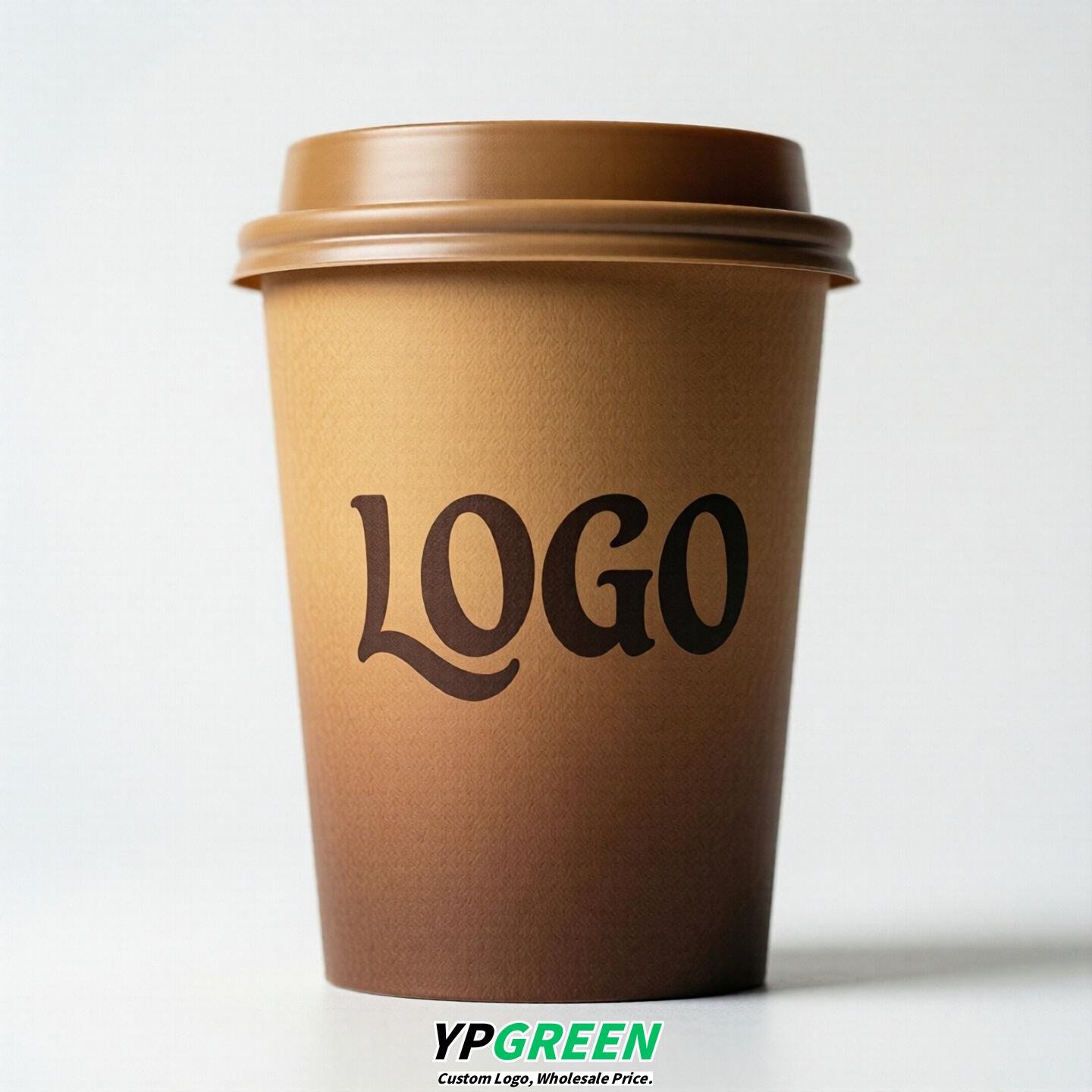 Camel Gradient Paper Cups 8oz/10oz/12oz/16oz/20oz/22oz