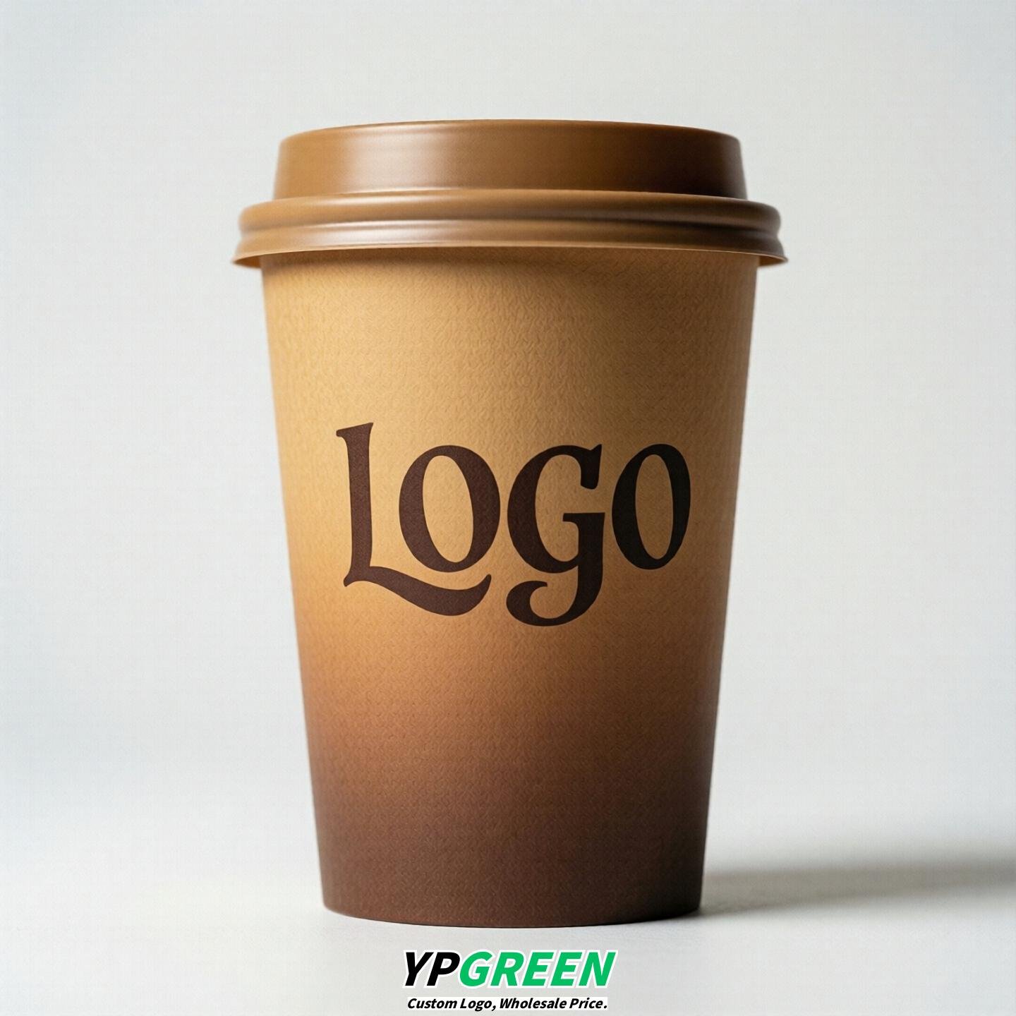 Camel Gradient Paper Cups 8oz/10oz/12oz/16oz/20oz/22oz