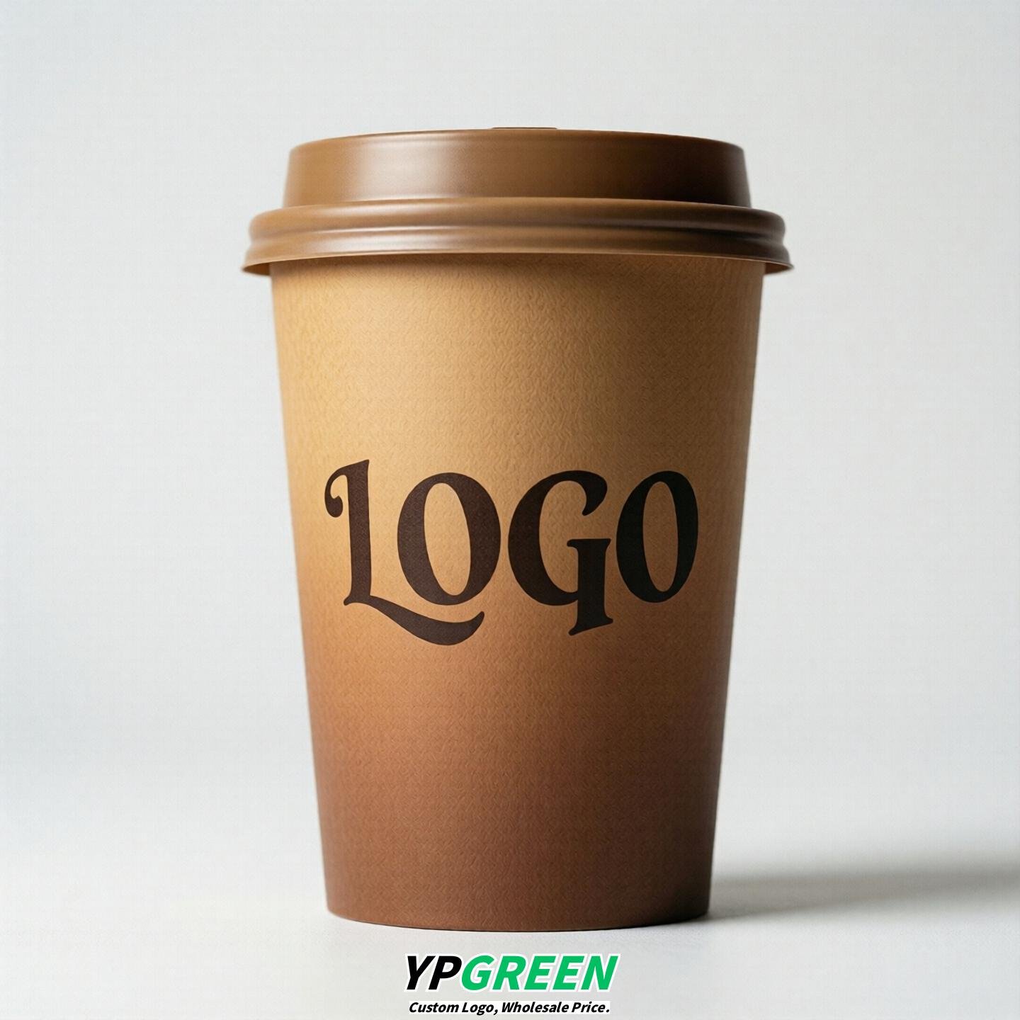 Camel Gradient Paper Cups 8oz/10oz/12oz/16oz/20oz/22oz