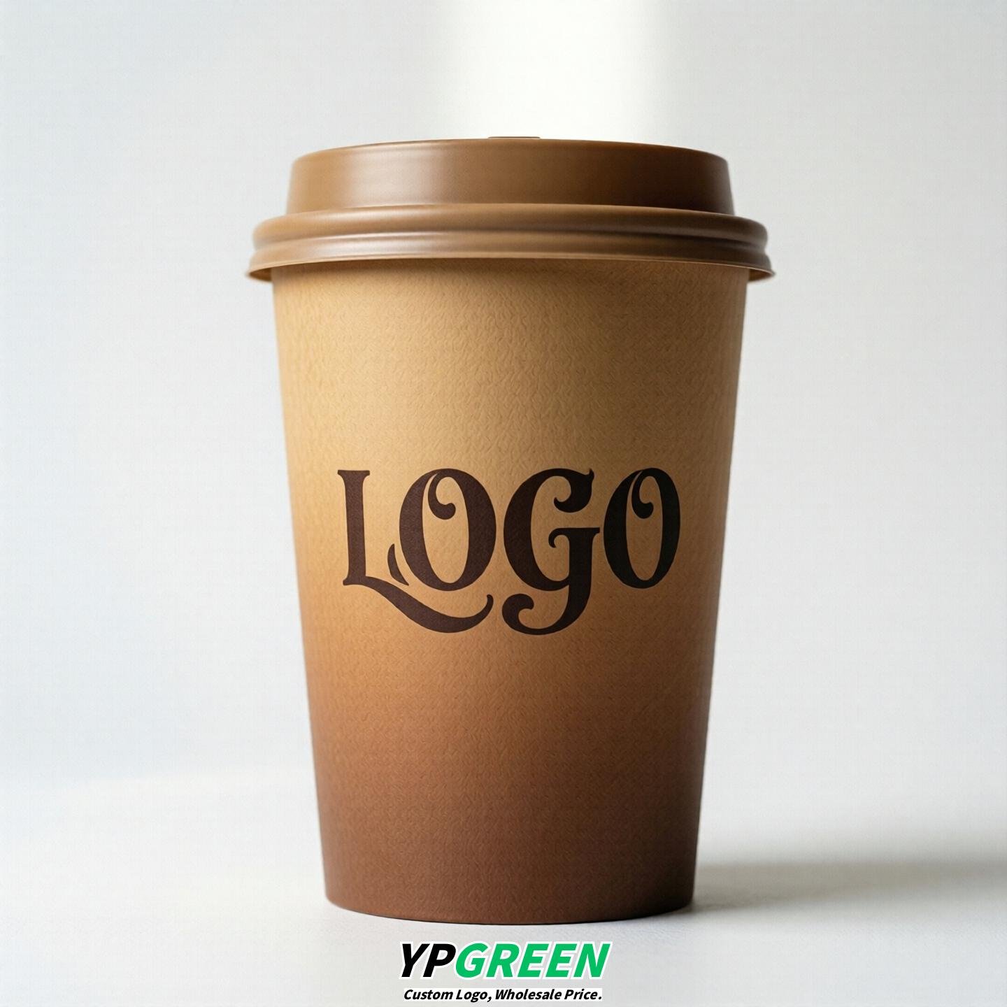 Camel Gradient Paper Cups 8oz/10oz/12oz/16oz/20oz/22oz