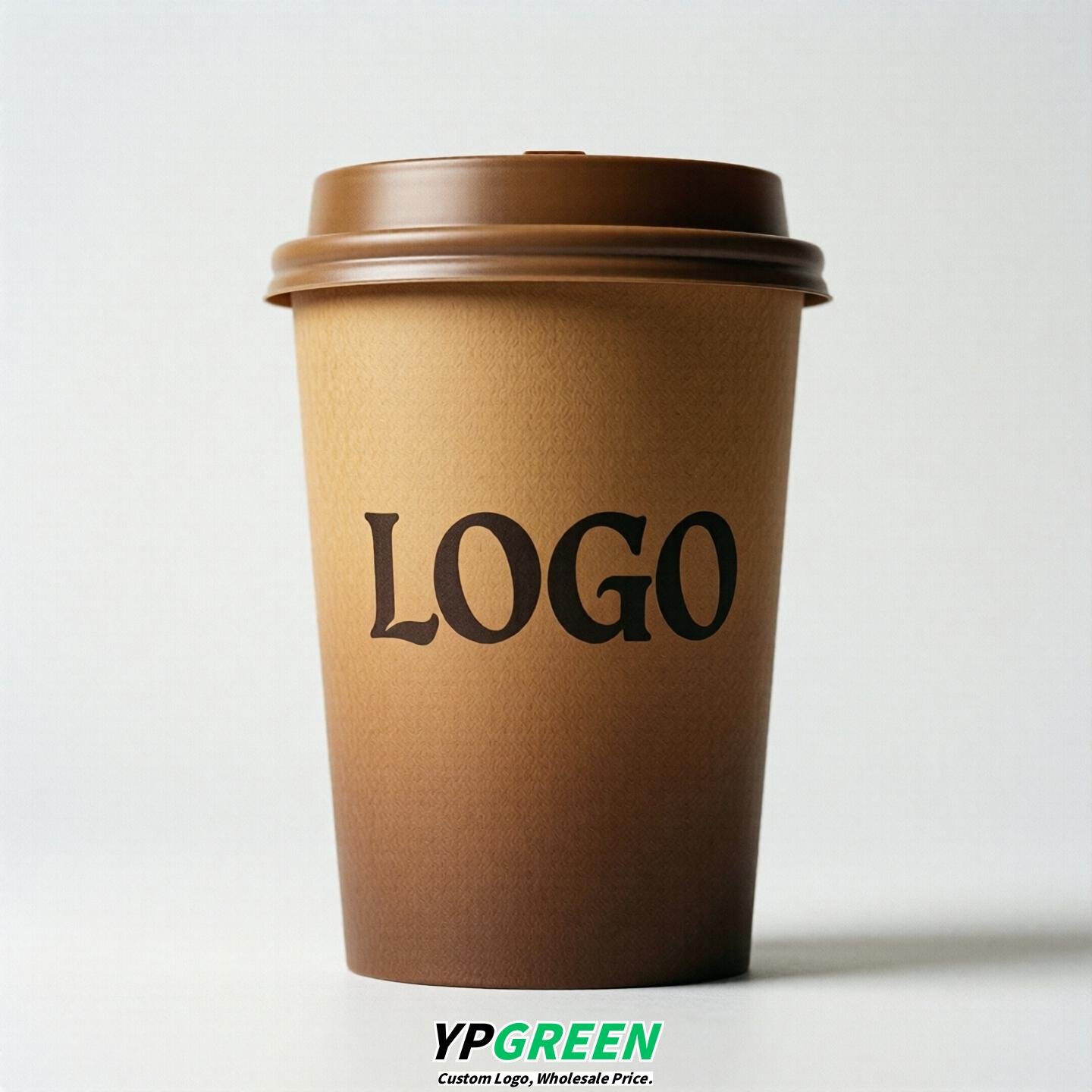 Camel Gradient Paper Cups 8oz/10oz/12oz/16oz/20oz/22oz