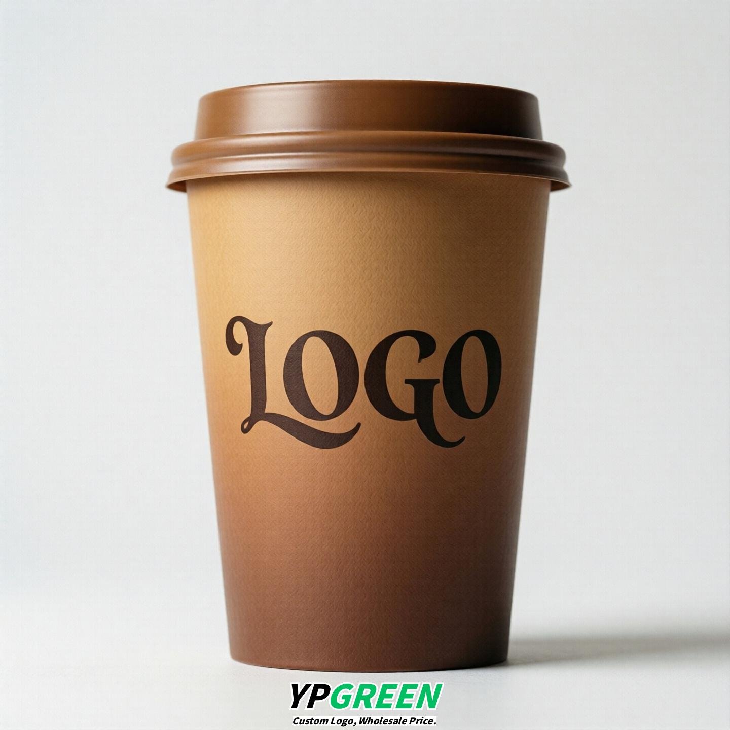 Caramel Gradient Paper Cups 8oz/10oz/12oz/16oz/20oz/22oz