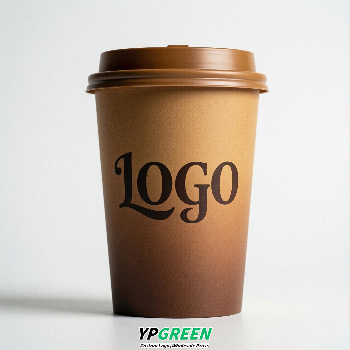 Caramel Gradient Paper Cups 8oz/10oz/12oz/16oz/20oz/22oz