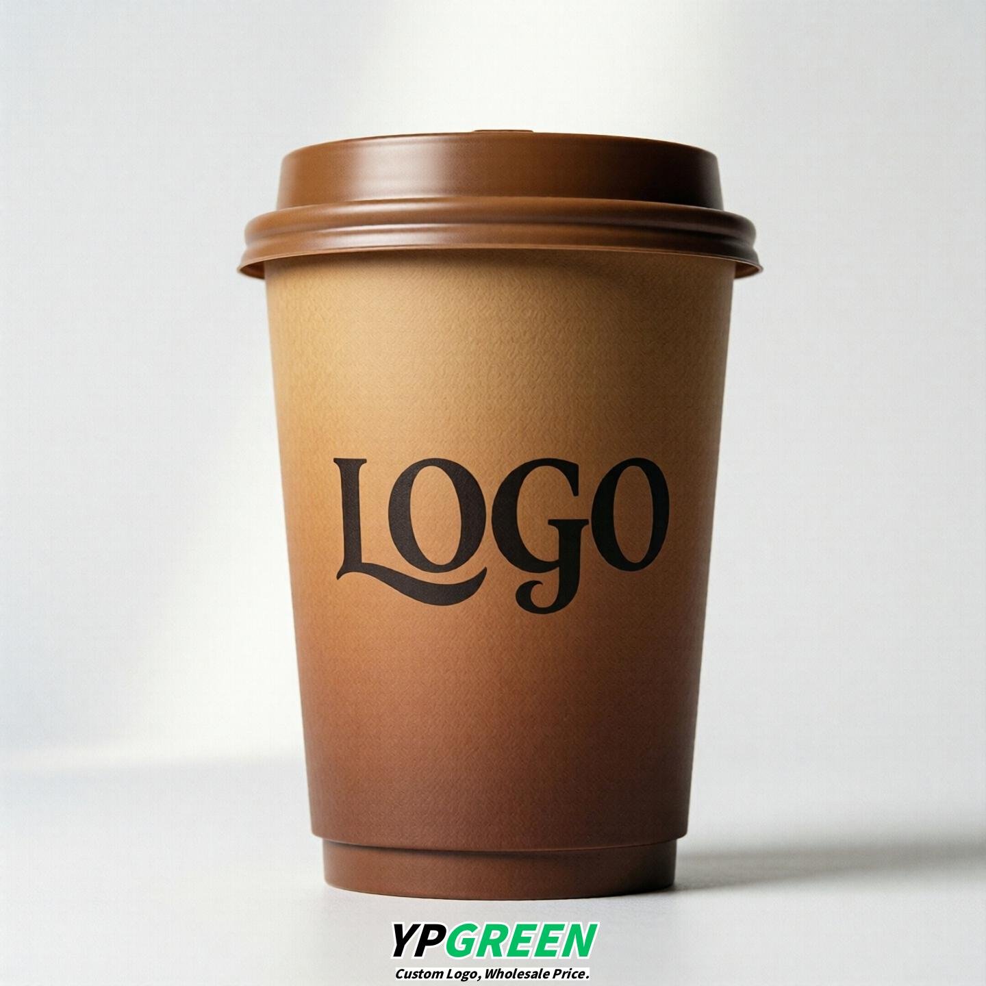 Caramel Gradient Paper Cups 8oz/10oz/12oz/16oz/20oz/22oz