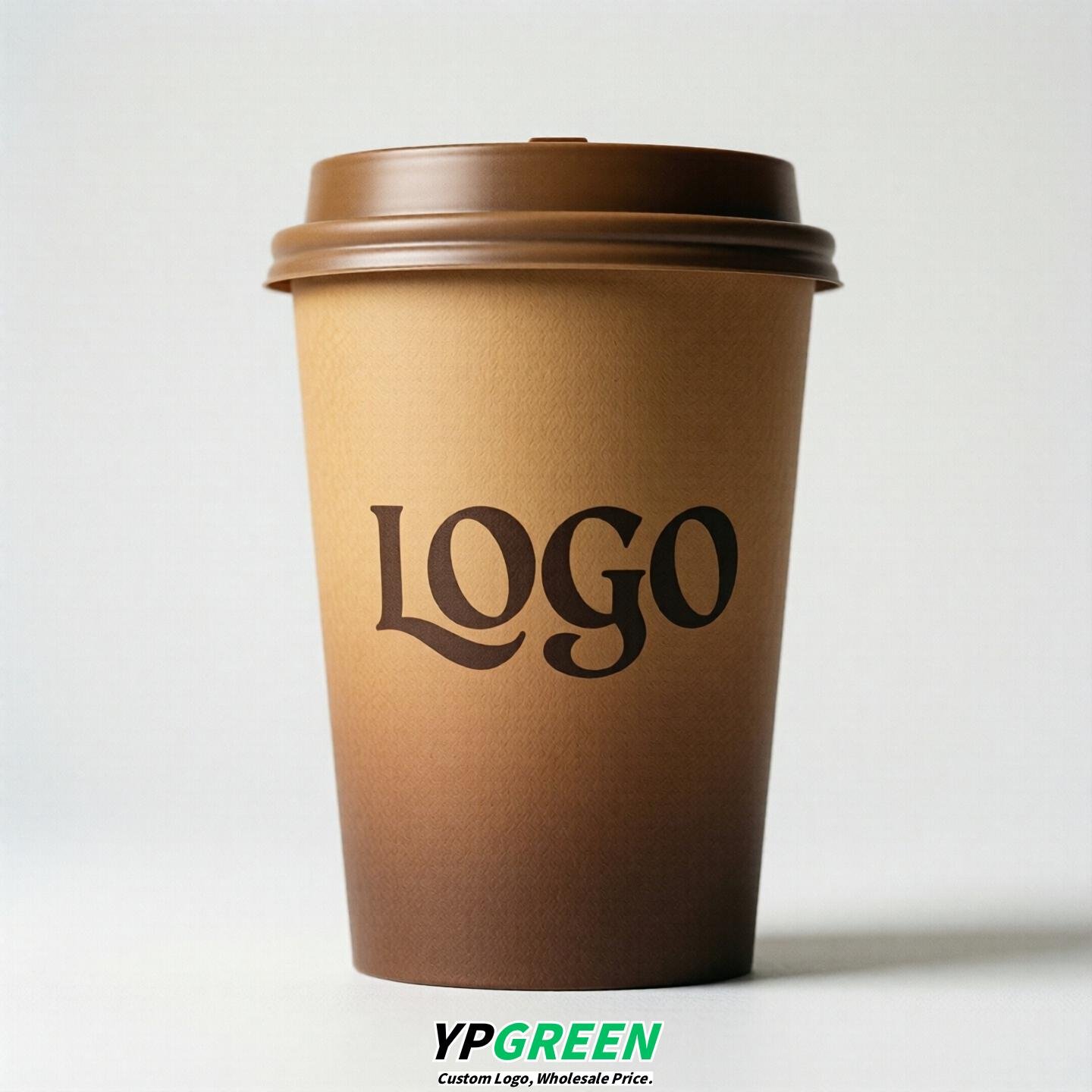 Caramel Gradient Paper Cups 8oz/10oz/12oz/16oz/20oz/22oz