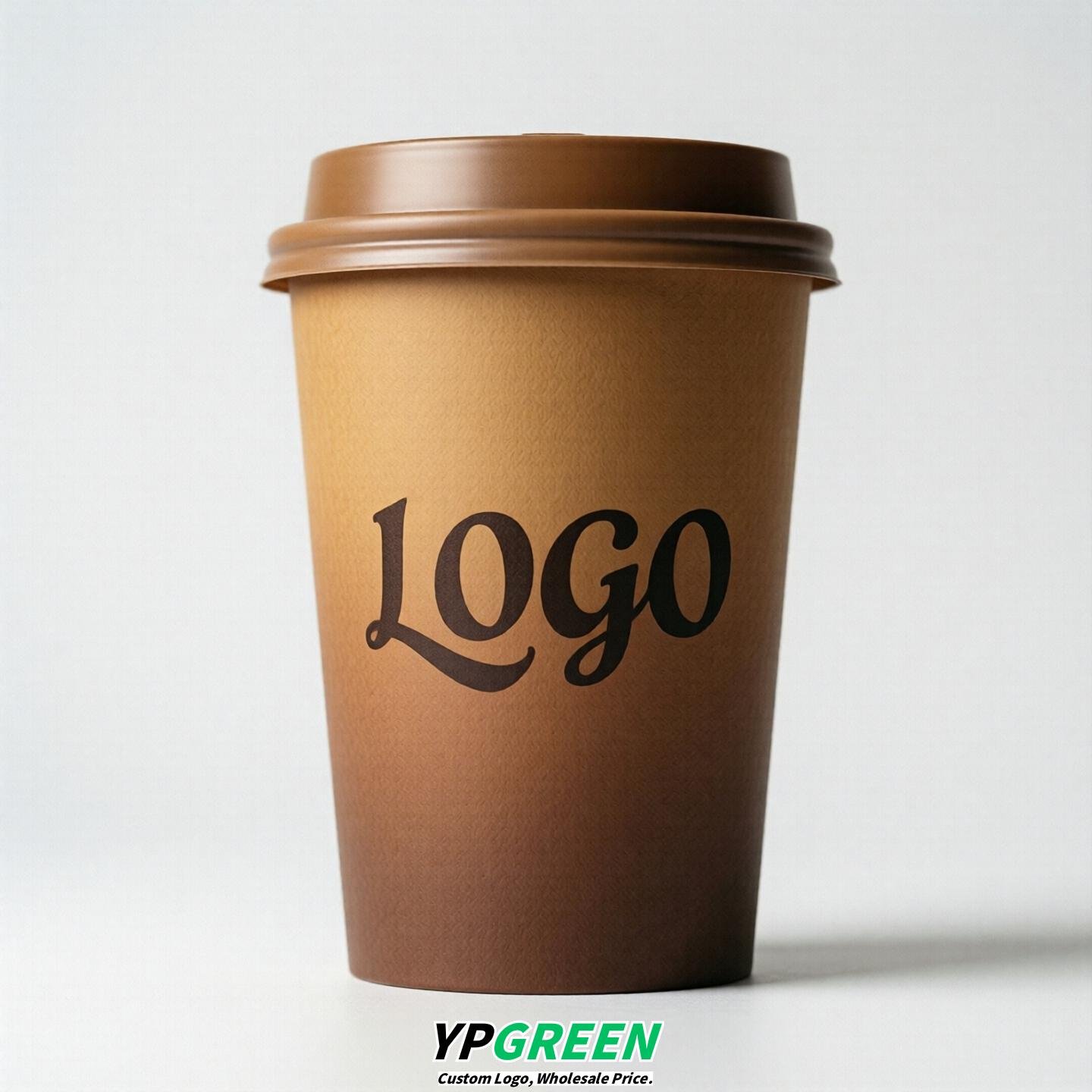 Caramel Gradient Paper Cups 8oz/10oz/12oz/16oz/20oz/22oz