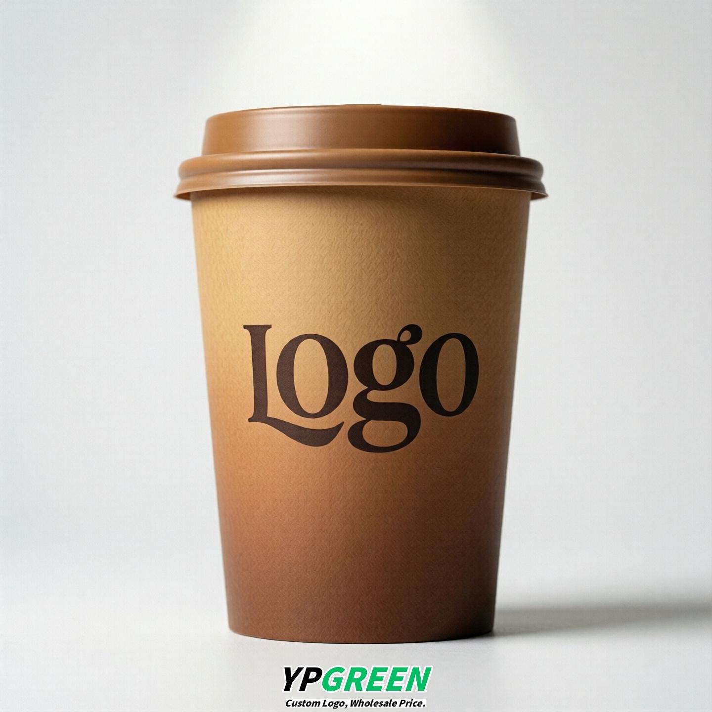Caramel Gradient Paper Cups 8oz/10oz/12oz/16oz/20oz/22oz