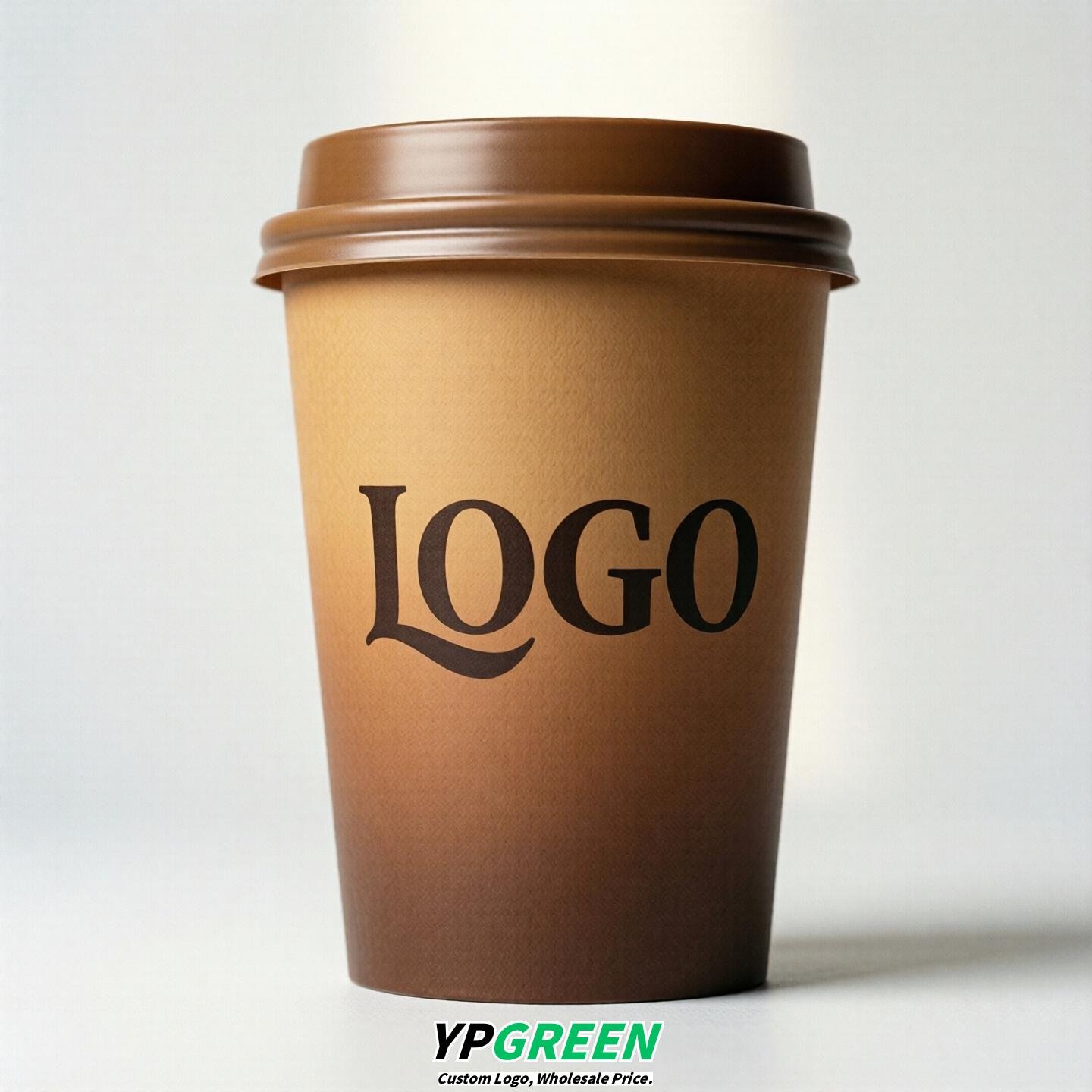 Caramel Gradient Paper Cups 8oz/10oz/12oz/16oz/20oz/22oz