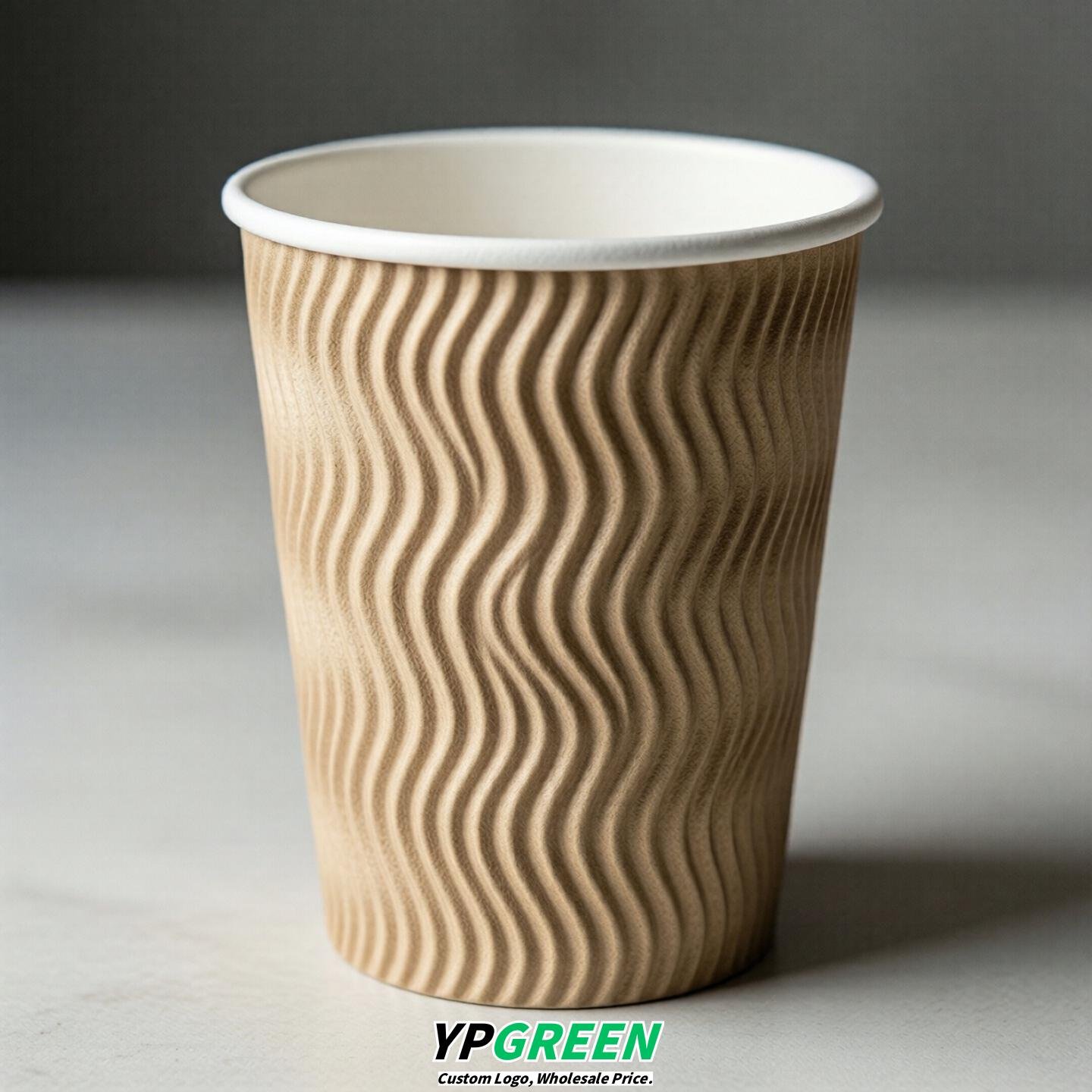 Champagne Embossed Paper Cups 10oz/12oz/16oz/20oz/22oz