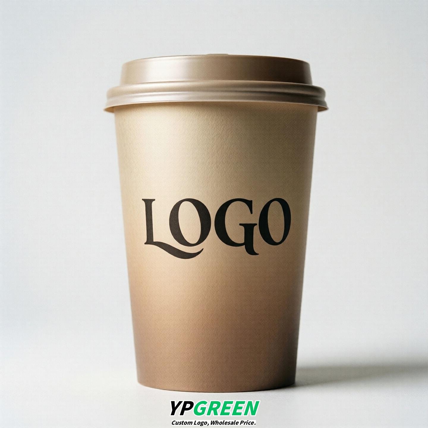 Champagne Gradient Paper Cups 8oz/10oz/12oz/16oz/20oz/22oz