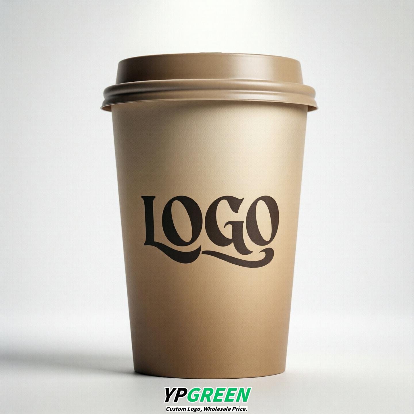 Champagne Gradient Paper Cups 8oz/10oz/12oz/16oz/20oz/22oz